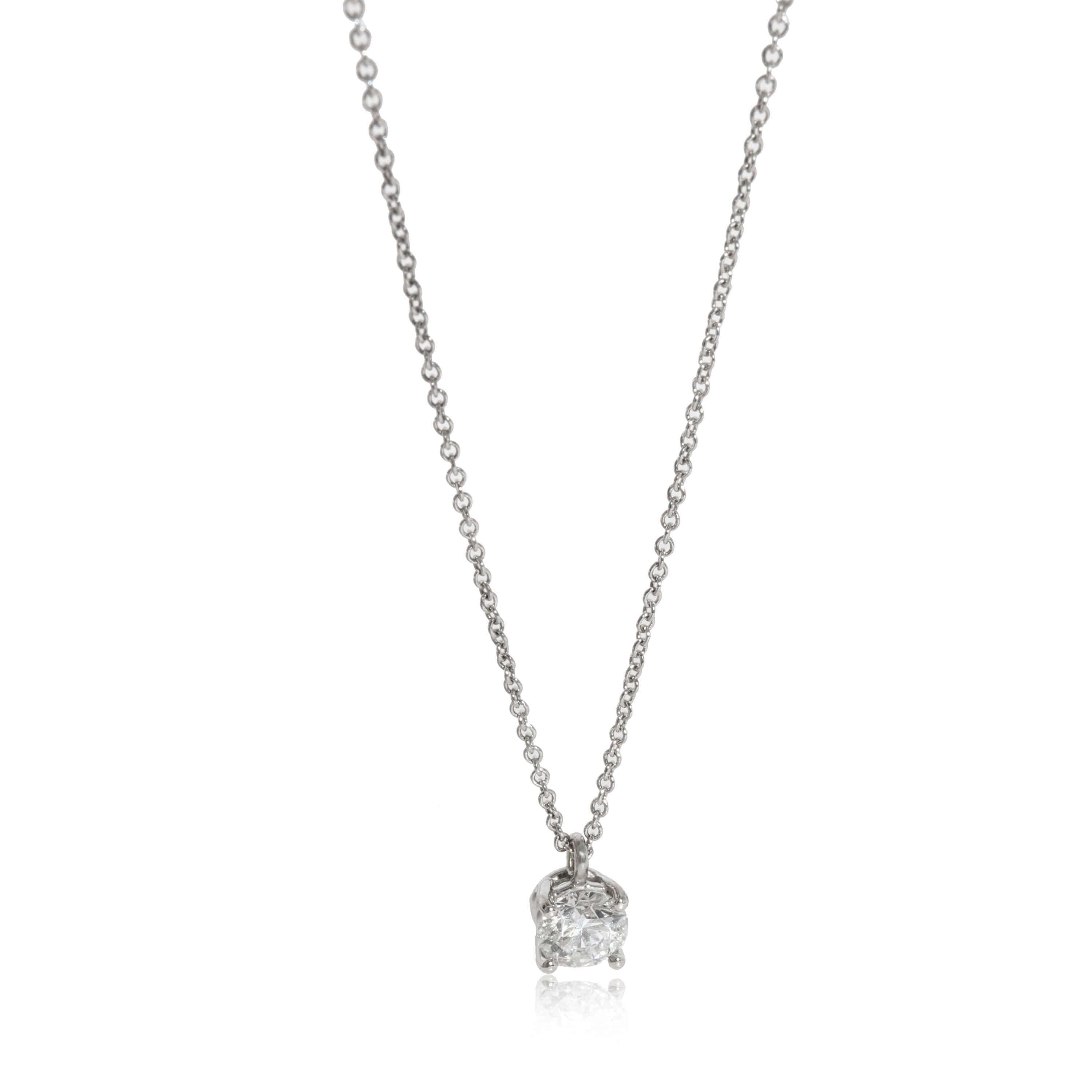 Tiffany & Co. Tiffany & Co. Solitaire Diamond Necklace in Platinum G VS1 0.56 CT