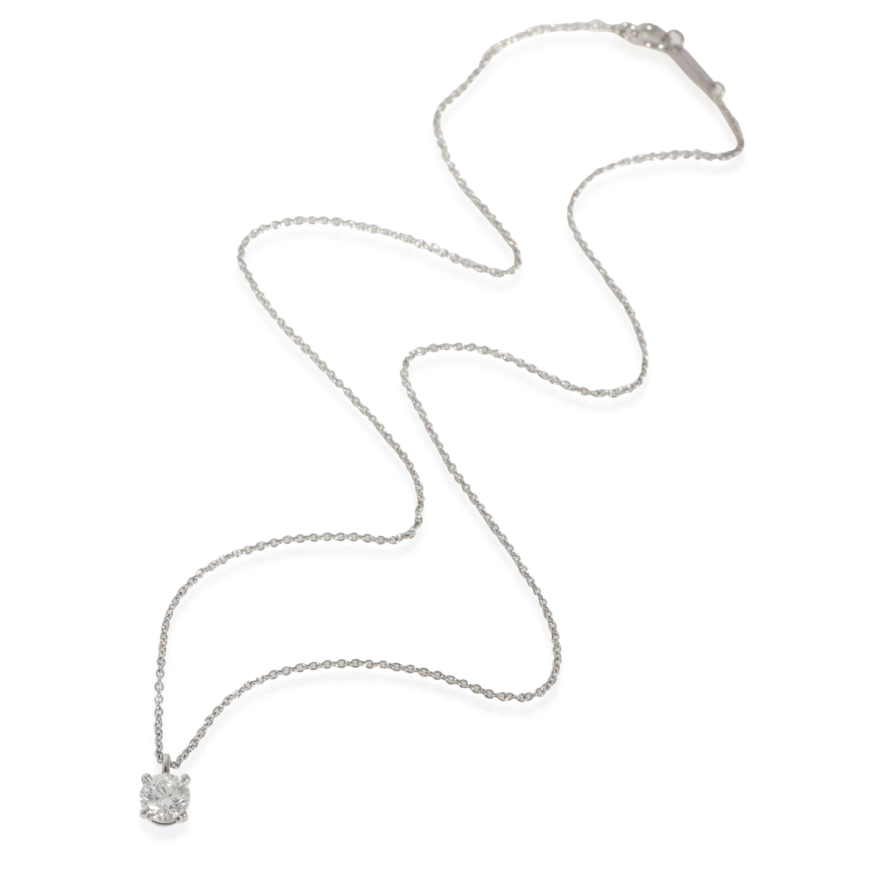 Tiffany & Co. Tiffany & Co. Solitaire Diamond Necklace in Platinum G VS1 0.56 CT