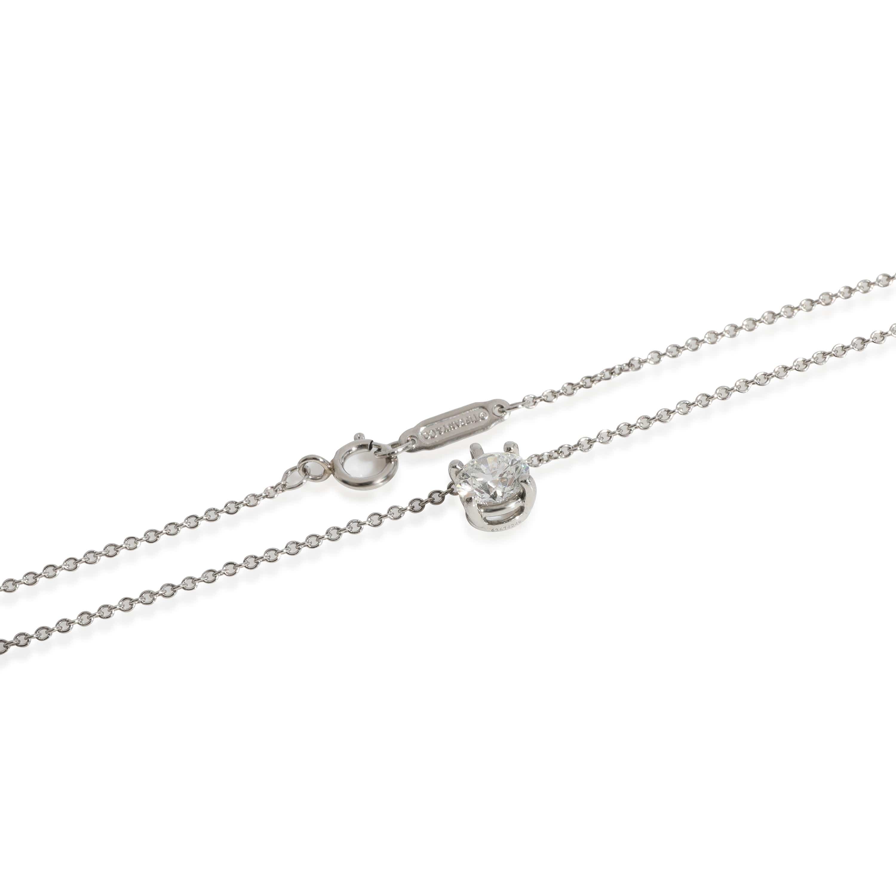 Tiffany & Co. Tiffany & Co. Solitaire Diamond Necklace in Platinum G VS1 0.56 CT