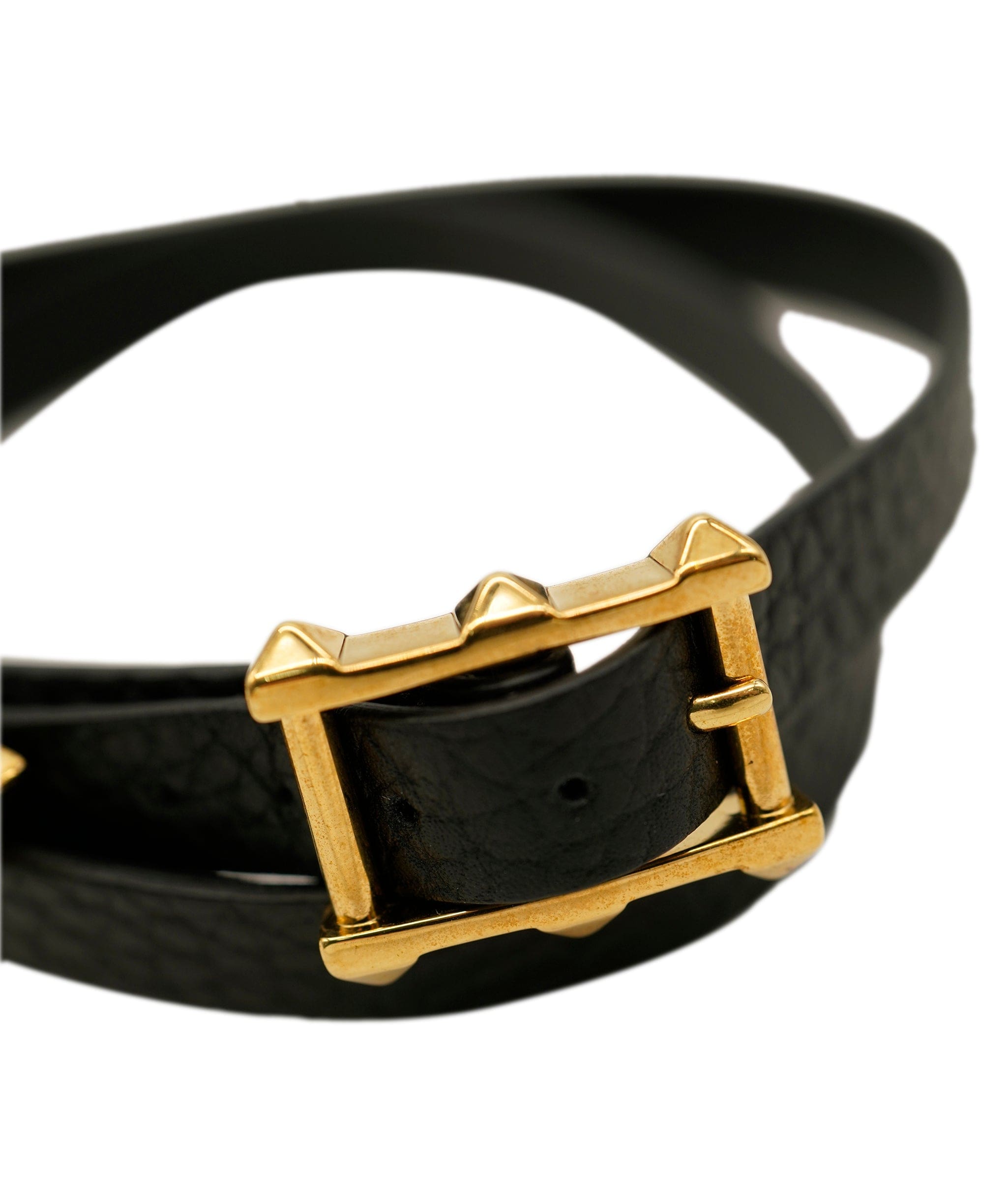 Valentino Valentino Black Leather Wrap Bracelet - AWL2741