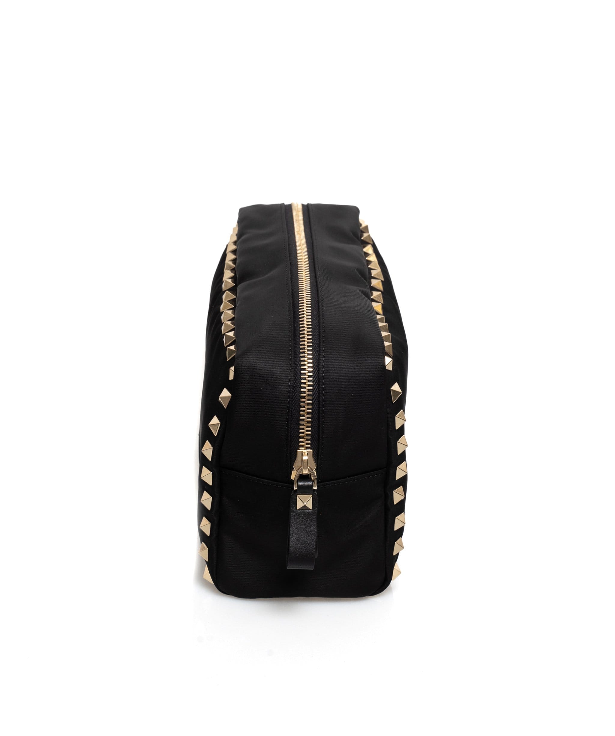 Valentino Valentino black nylon pouch with gold studded detailing MW2090