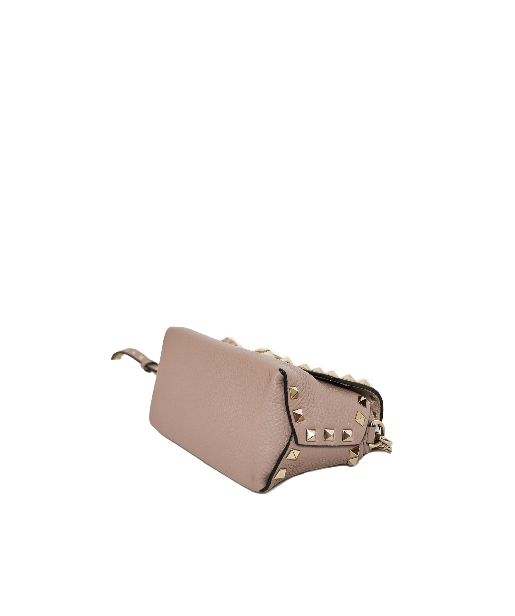 Valentino Valentino Mini Rockstud Beige Leather Crosssbody Bag  AGL1159