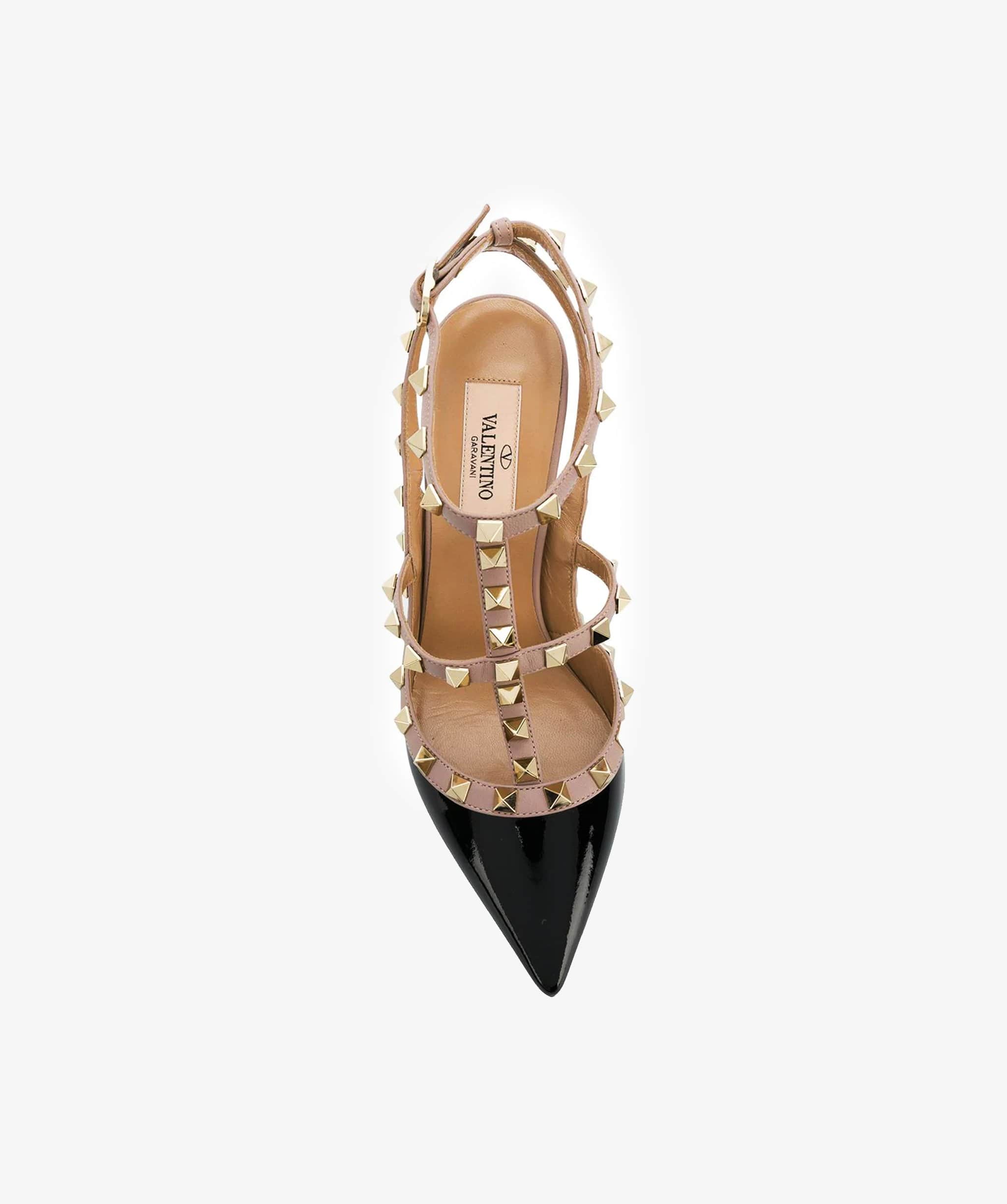 Valentino Valentino Rockstud Accents Patent Leather T-star pumps