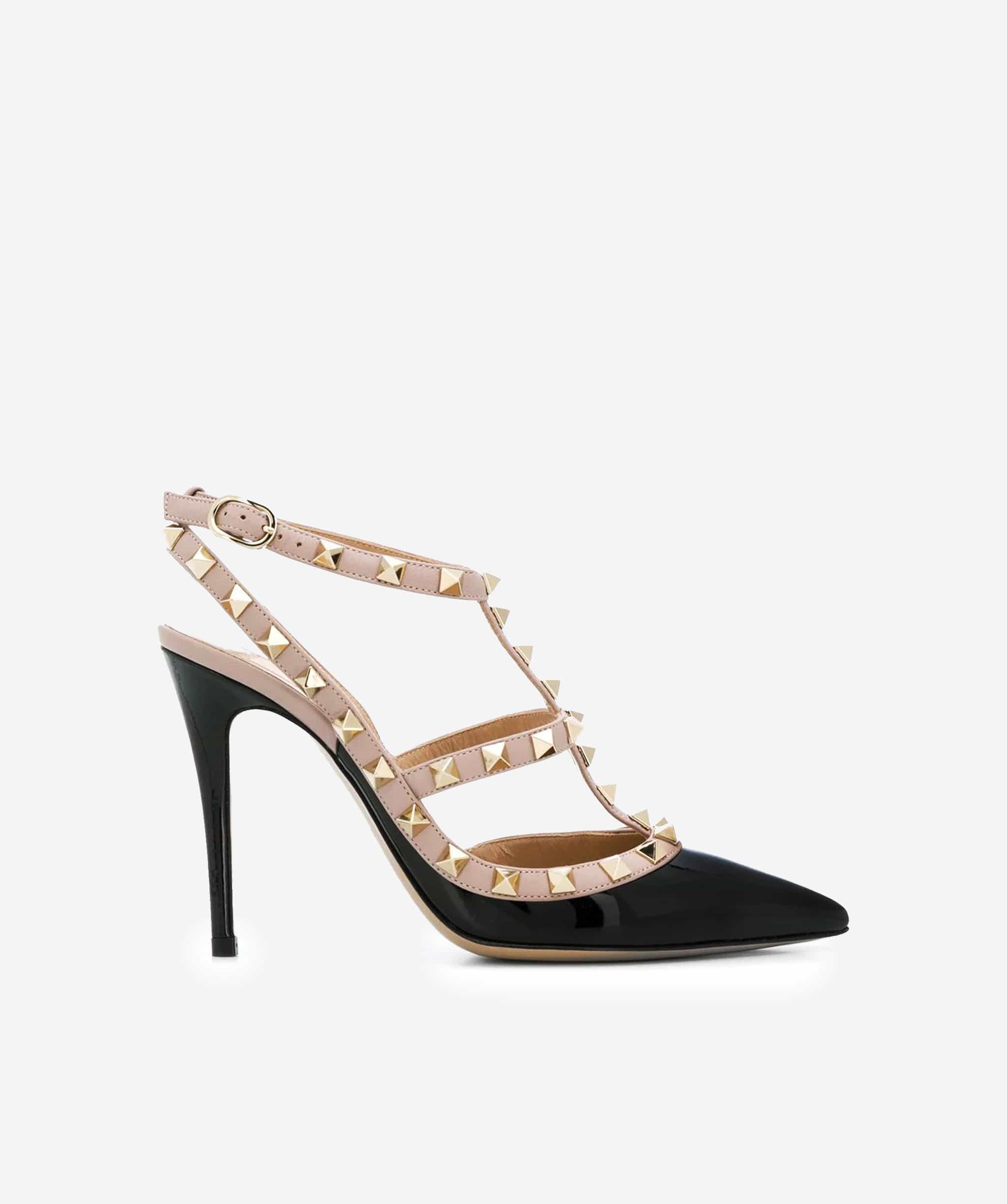 Valentino Valentino Rockstud Accents Patent Leather T-star pumps