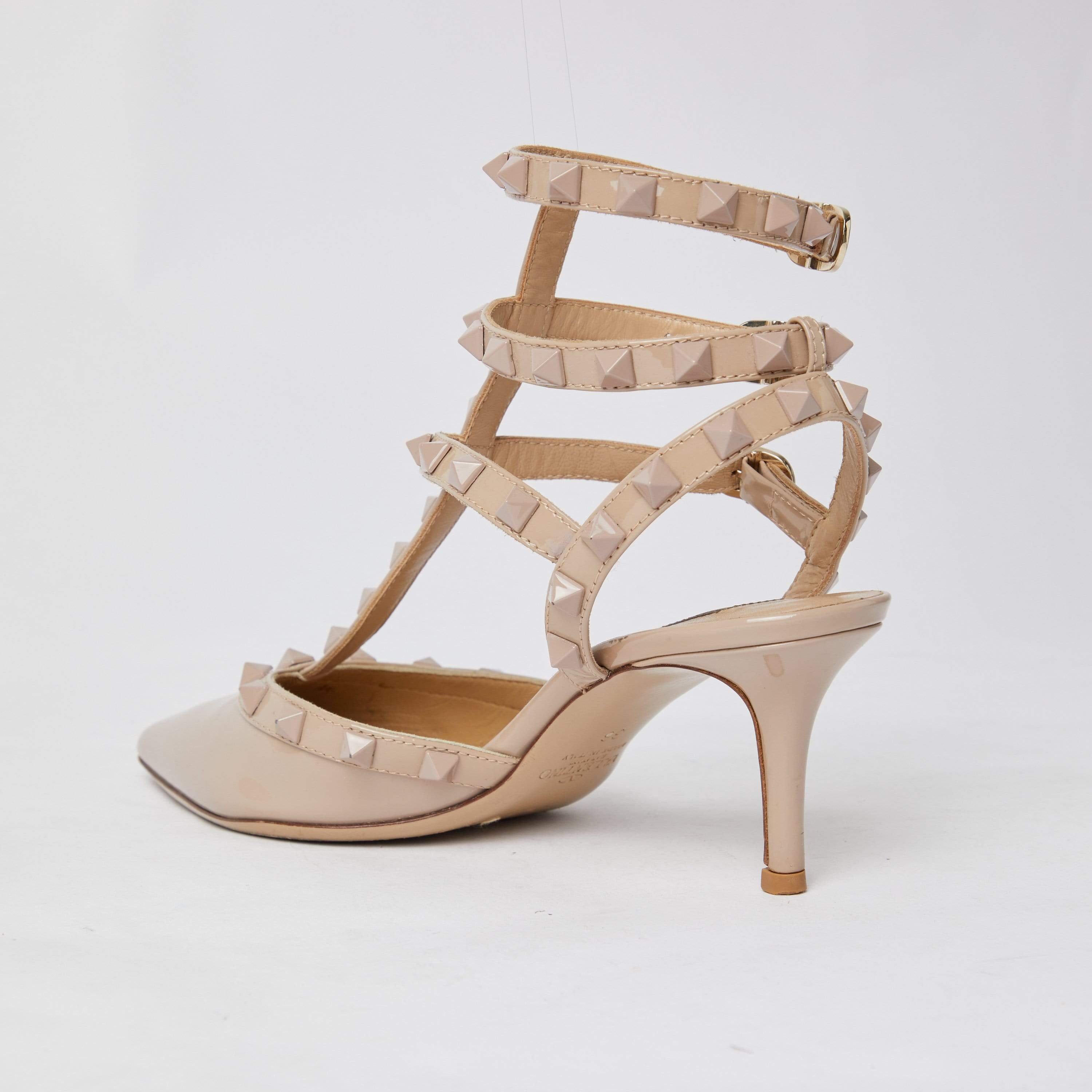 Valentino Valentino Rockstud Pumps Patent Beige 36 EU