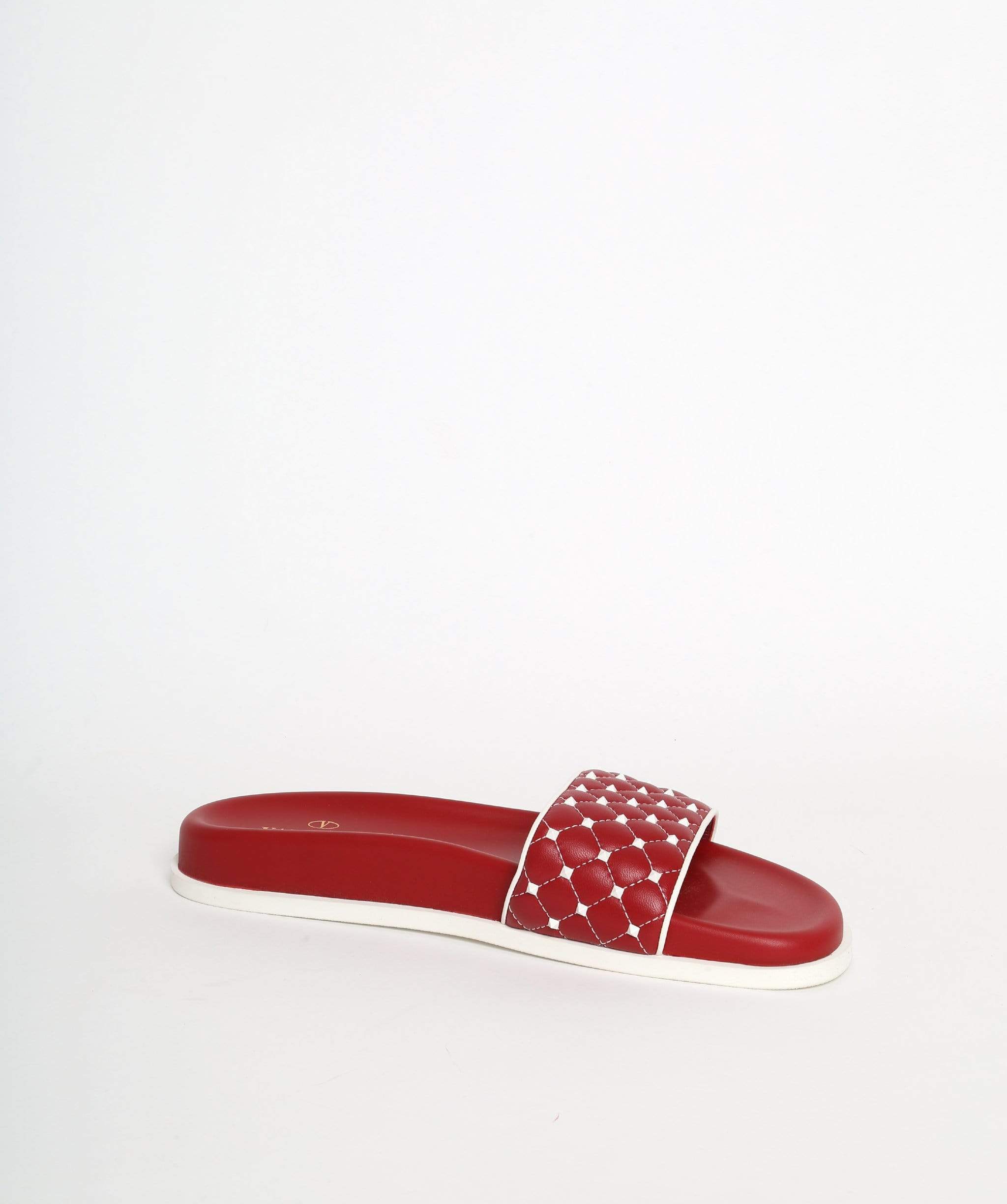 Valentino Valentino Rockstud Red Slides size 41