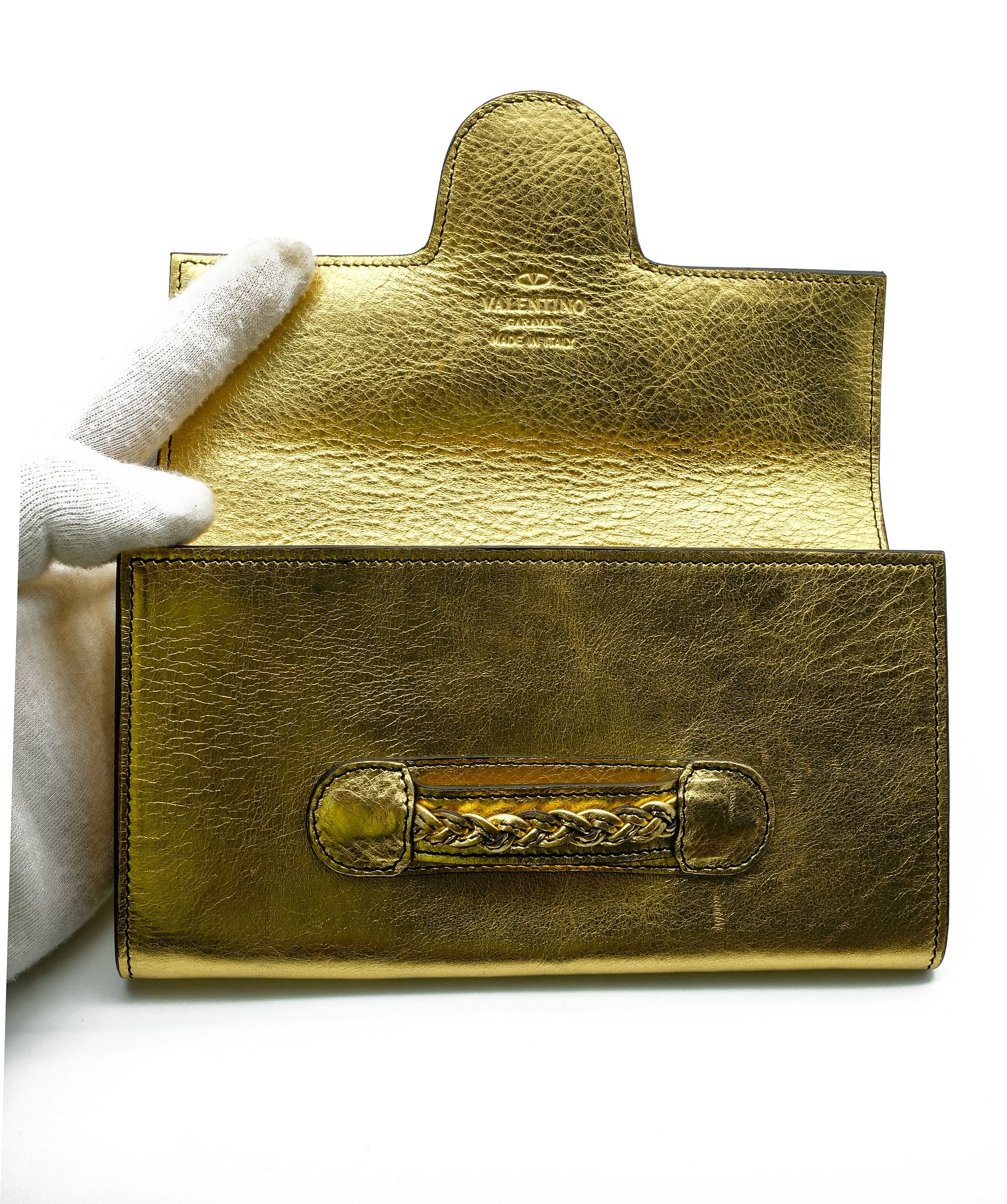 Valentino V Valentino Gold Long wallet ADL2048