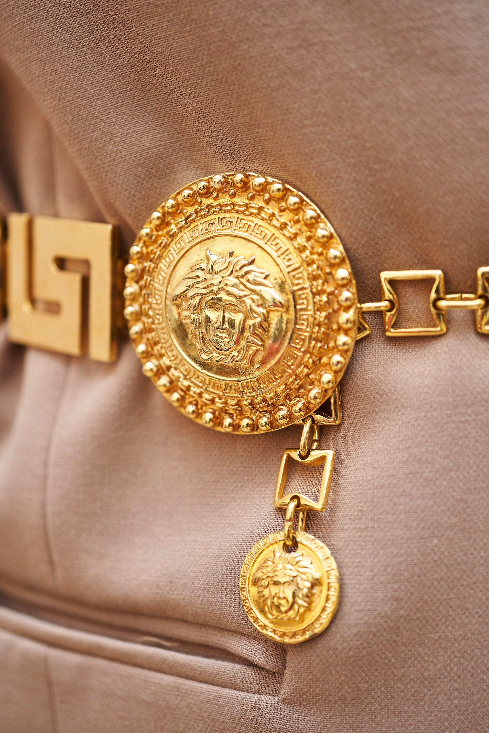 Versace Gianni Versace Gold Medusa Chain Belt - AGL1803