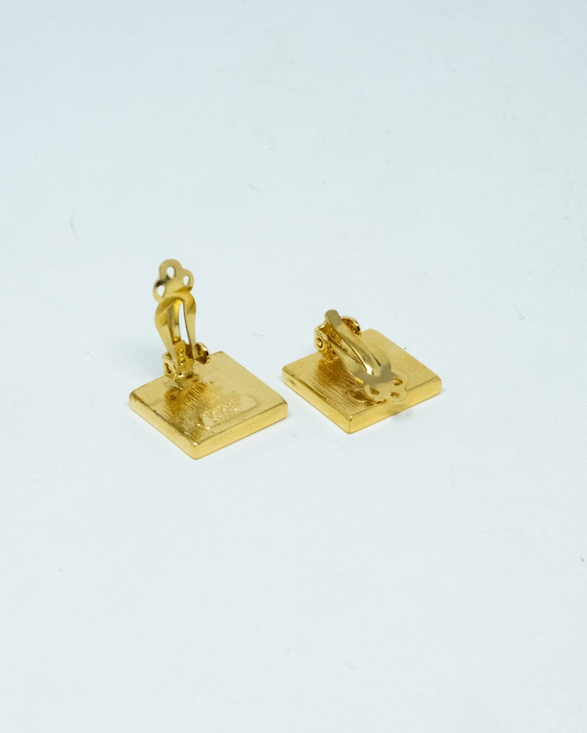 Versace Gianni Versace Square Gold Medusa Earrings - AGL1749