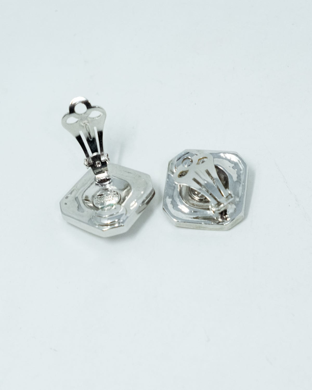 Versace Gianni Versace Square Silver and Red Medusa Earrings - AGL1746