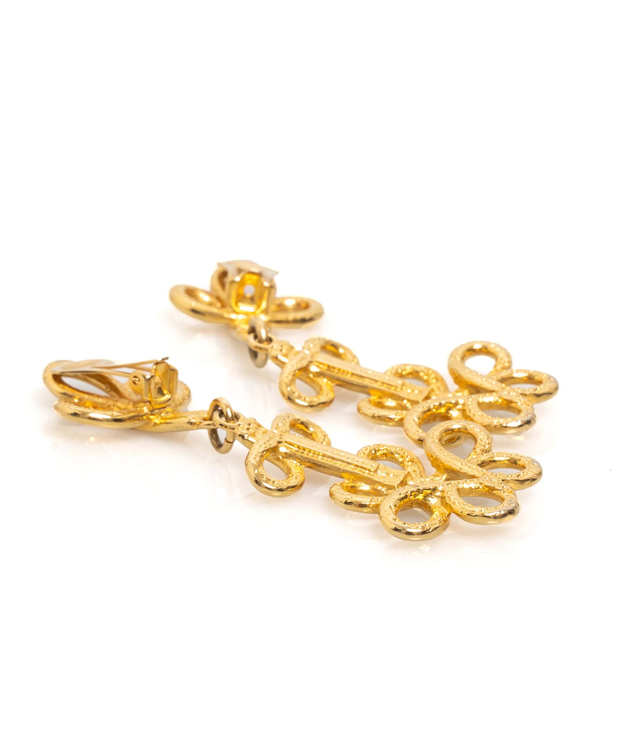 Versace Versace Filigre Gold Earrings AWL1164