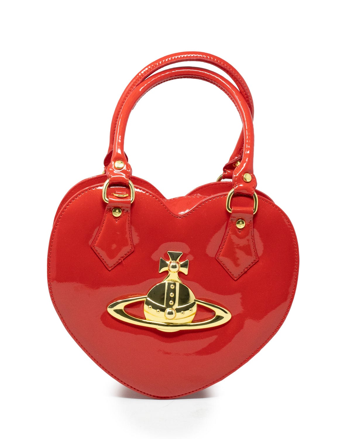 Vivienne Westwood Vivienne Westwood Red Patent Leather Loveheart Bag GHW - AGL1889