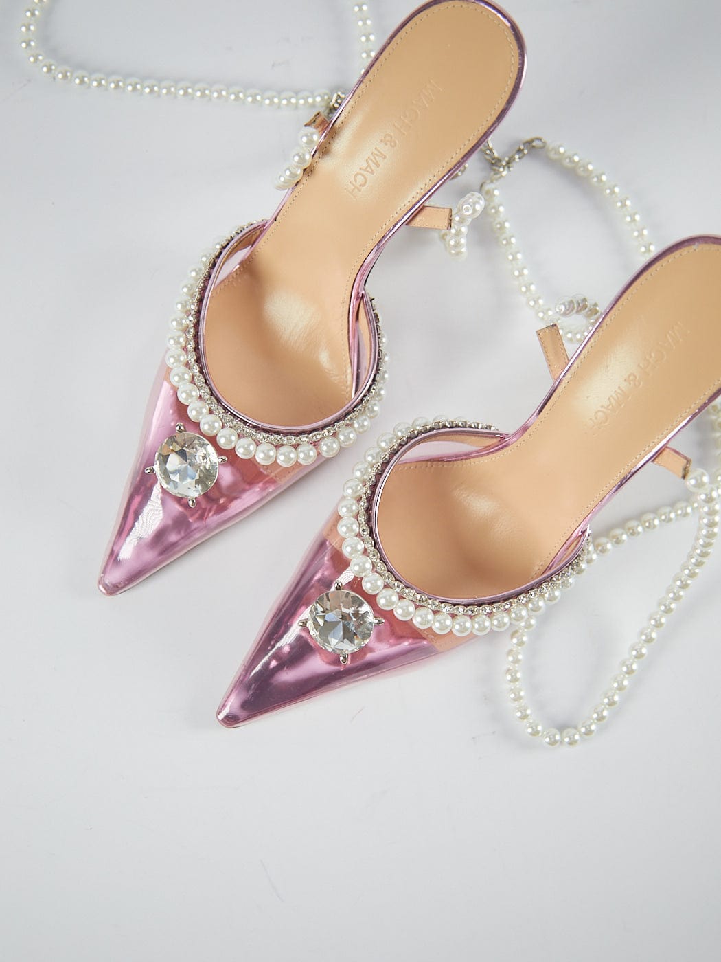 www.LuxuryVault.London MACH & MACH Diamond of Elizabeth Pumps - Size 38.5