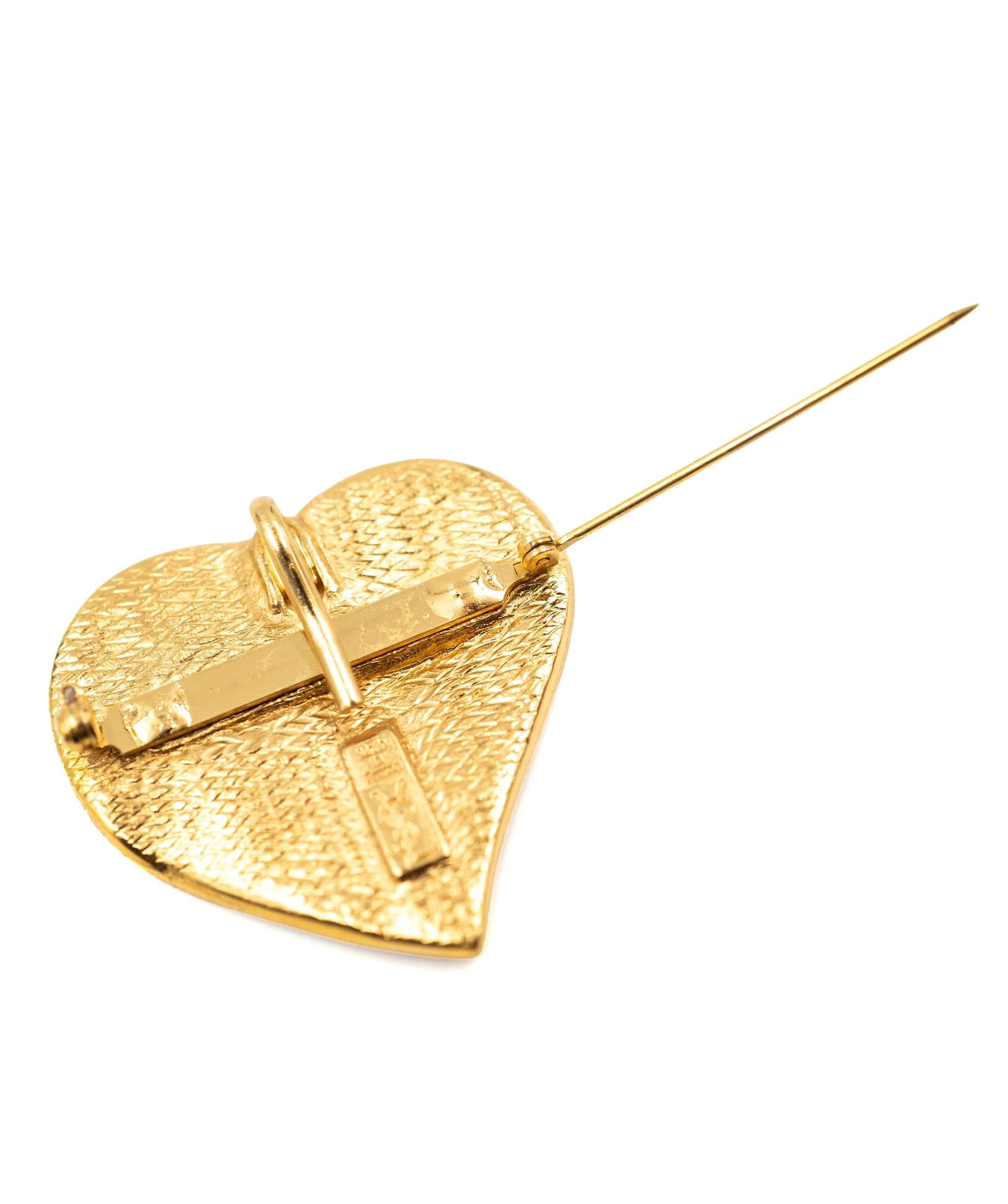 YSL YSL red heart brooch - AWL3608