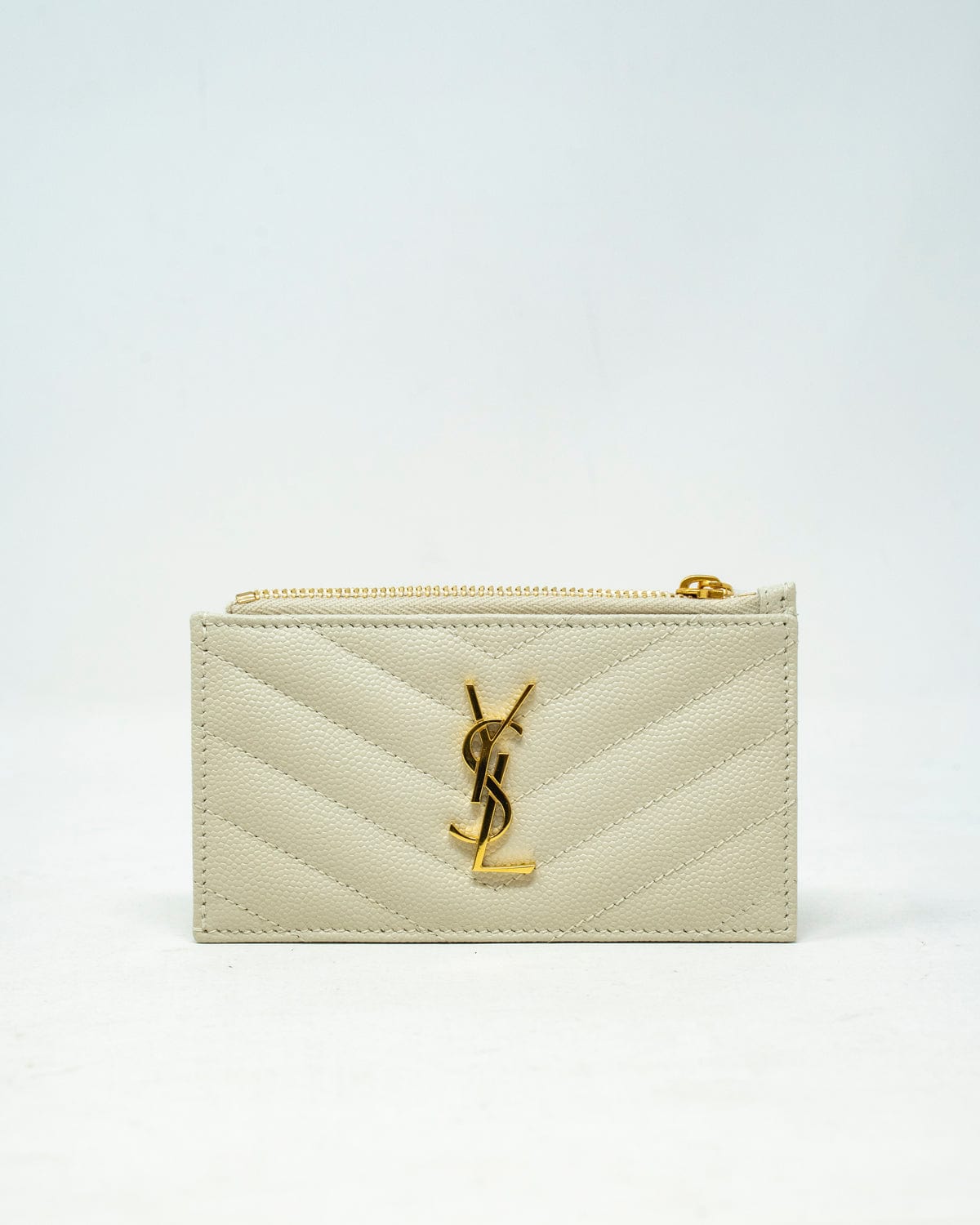 Yves Saint Laurent Saint Laurent Grained leather card holder - ADL1984