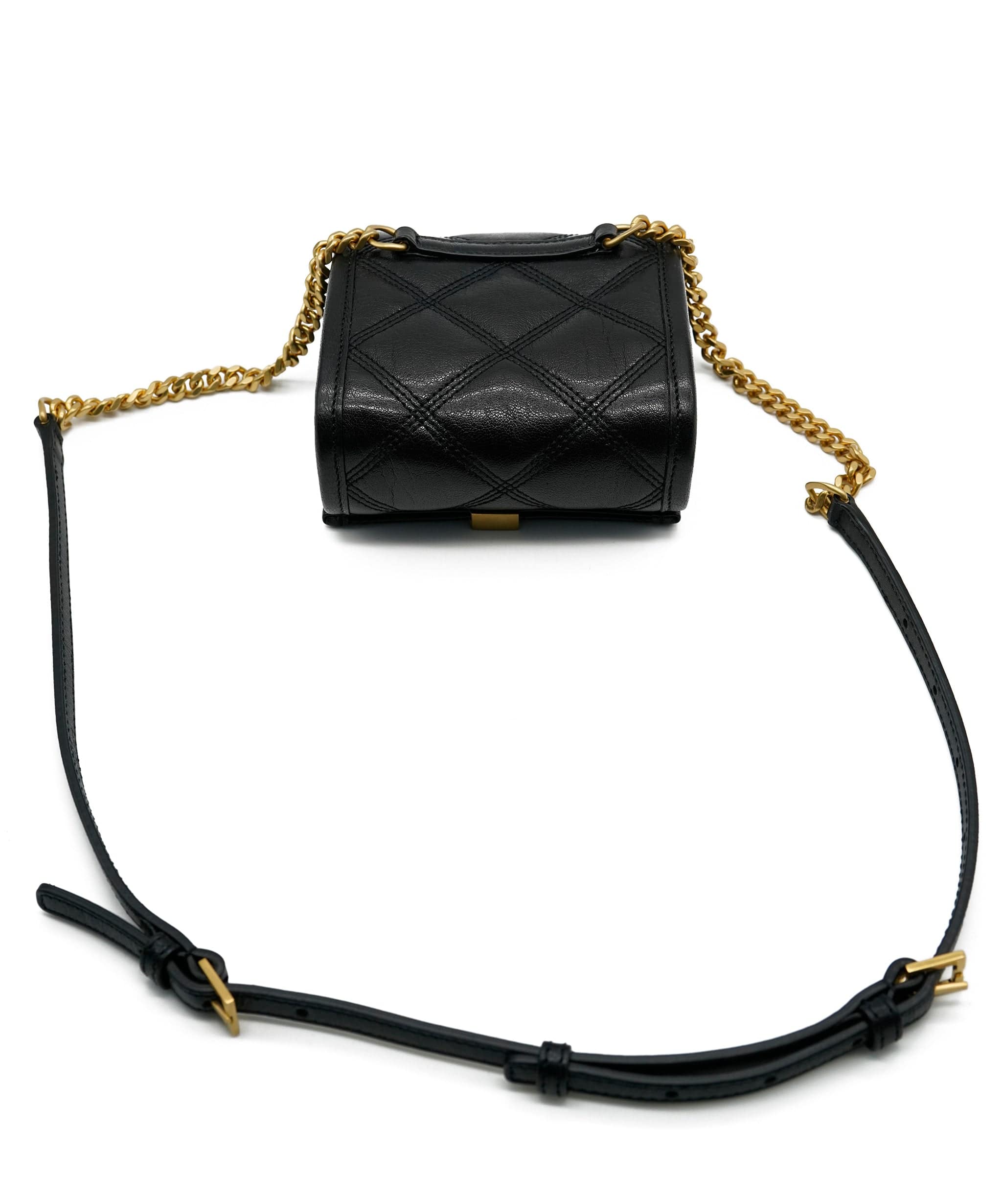 Yves Saint Laurent ysl black belt bag quilted ASL5797