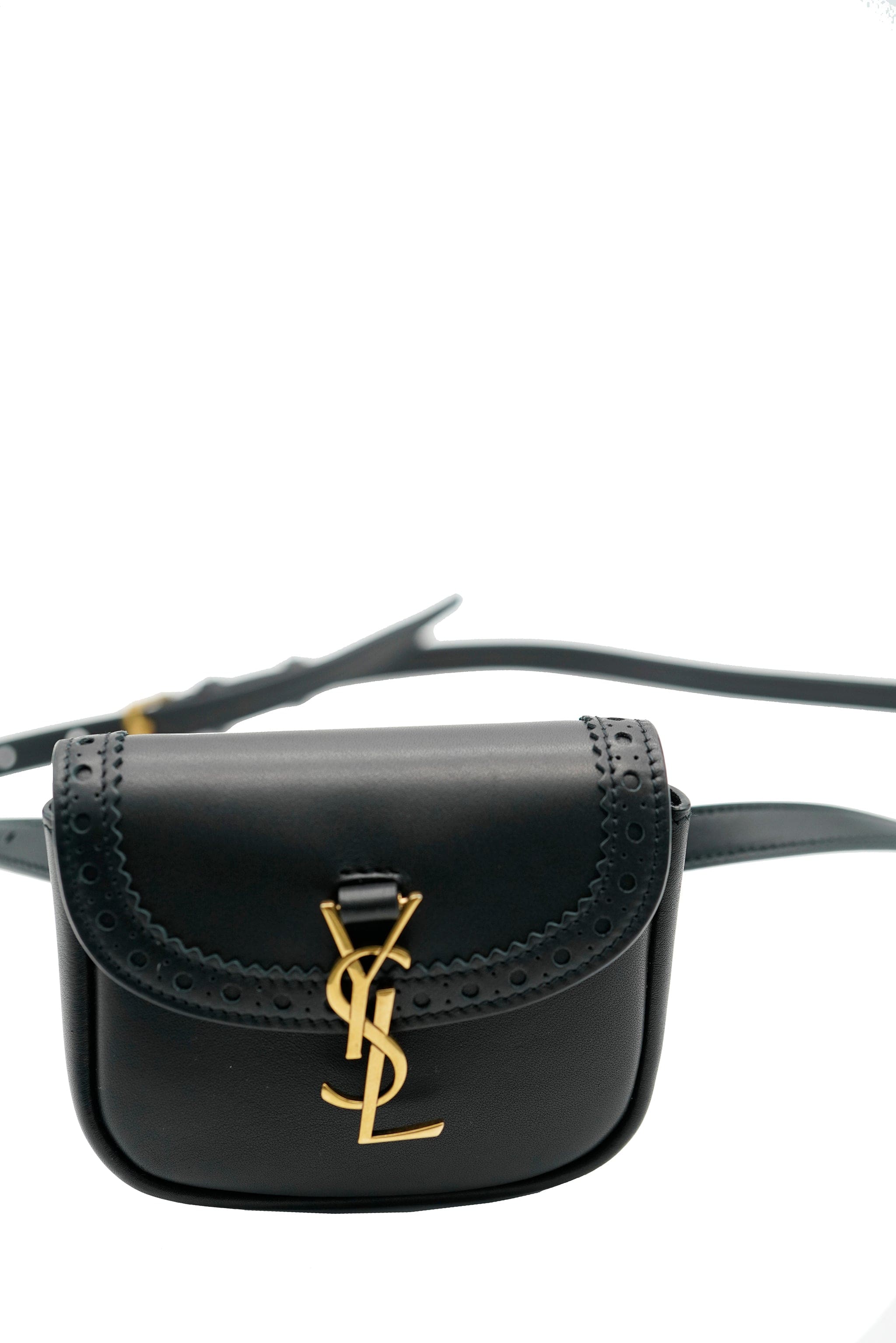 Yves Saint Laurent ysl black belt bag smooth leather ASL5798