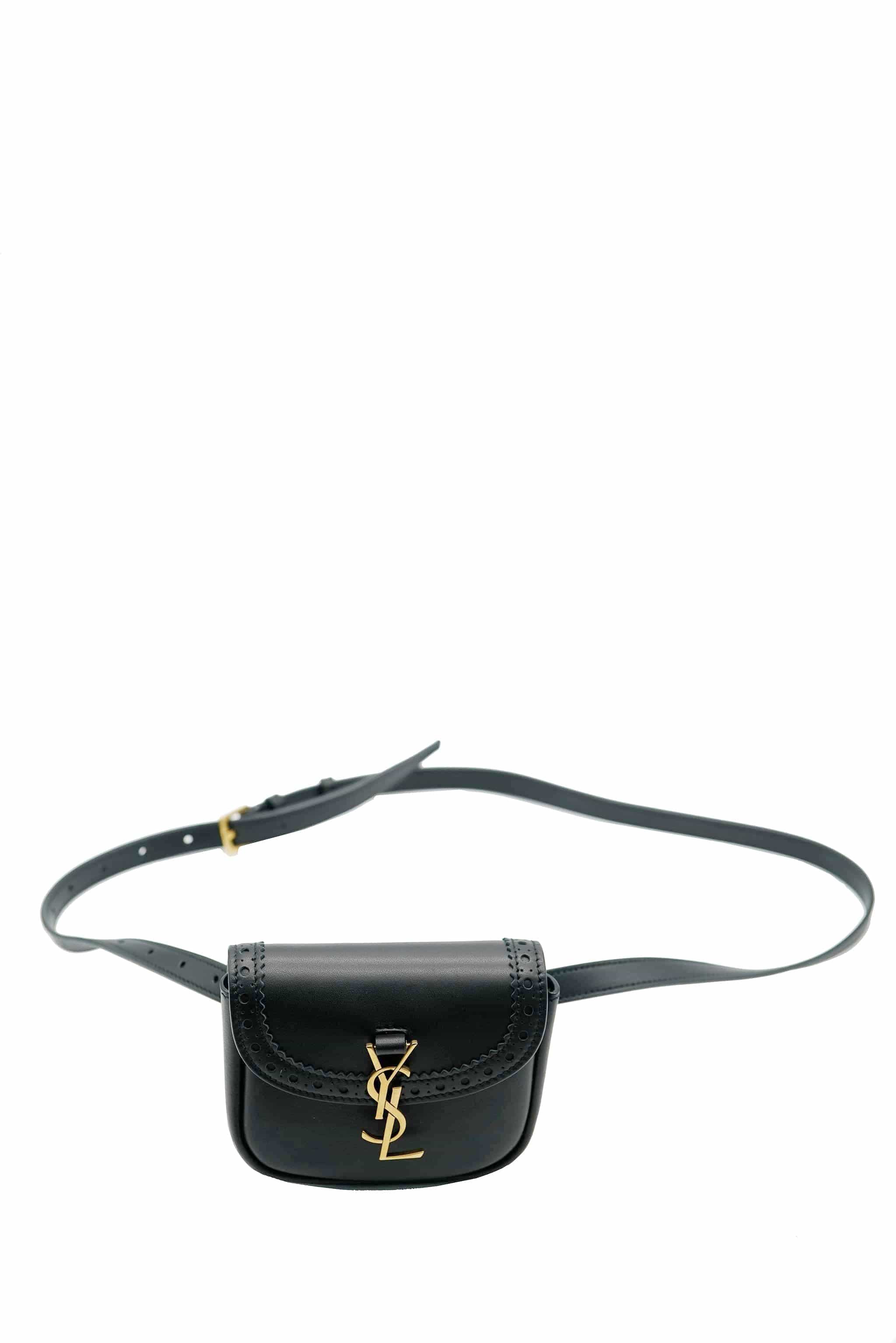 Yves Saint Laurent ysl black belt bag smooth leather ASL5798