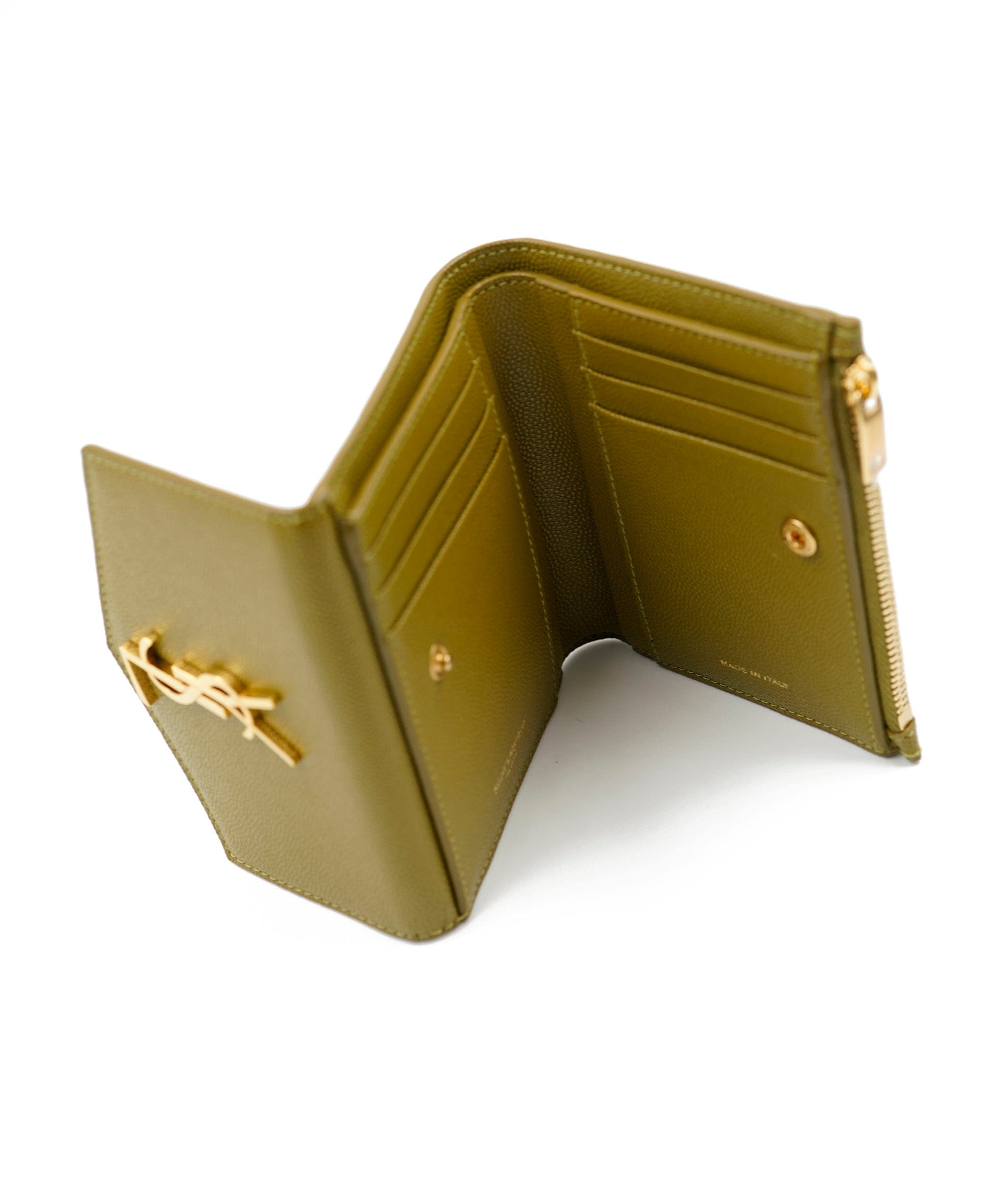 Yves Saint Laurent YSL compact wallet with GHW ASL5471