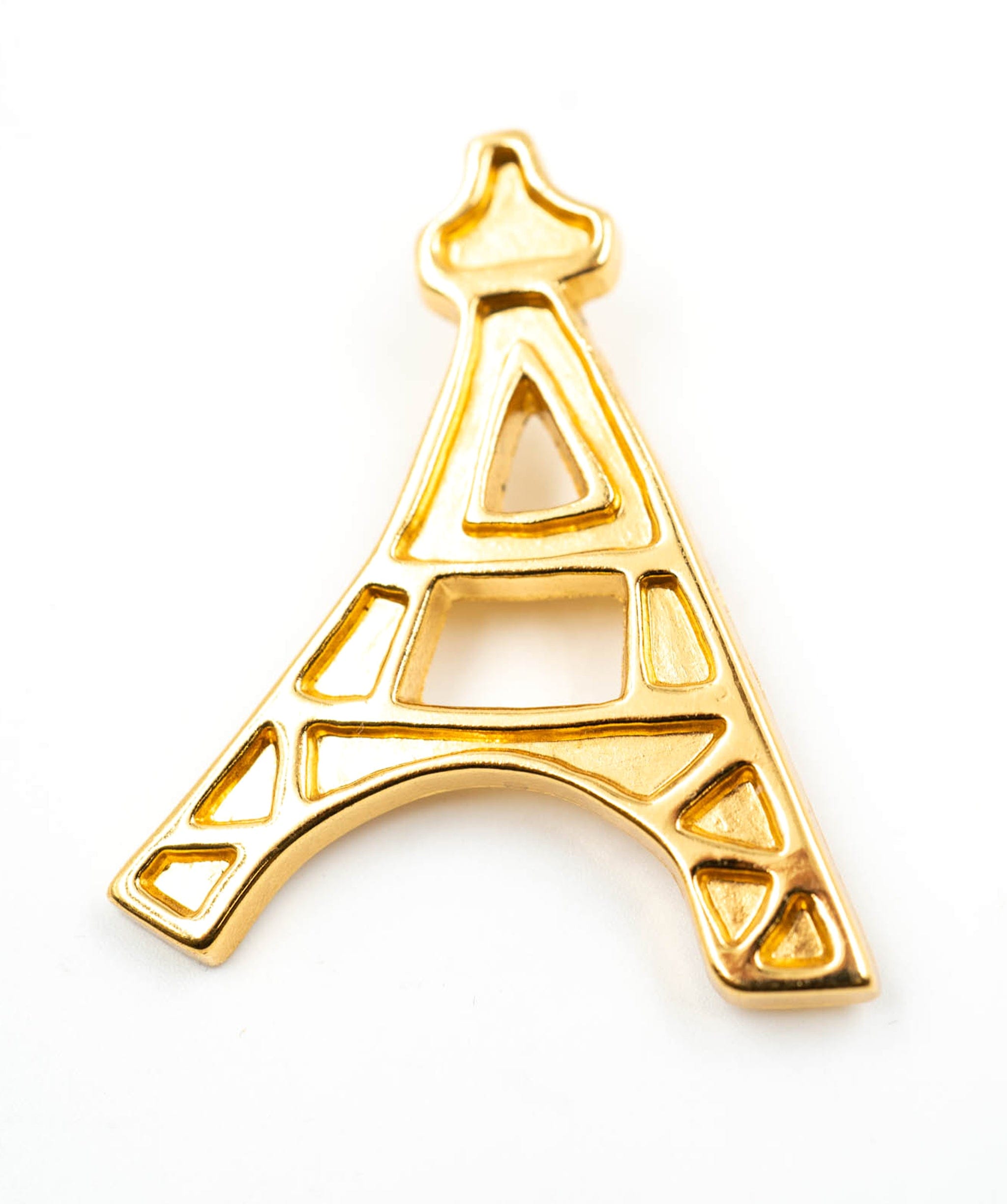 Yves Saint Laurent YSL gold eiffel tower brooch - AWL3860