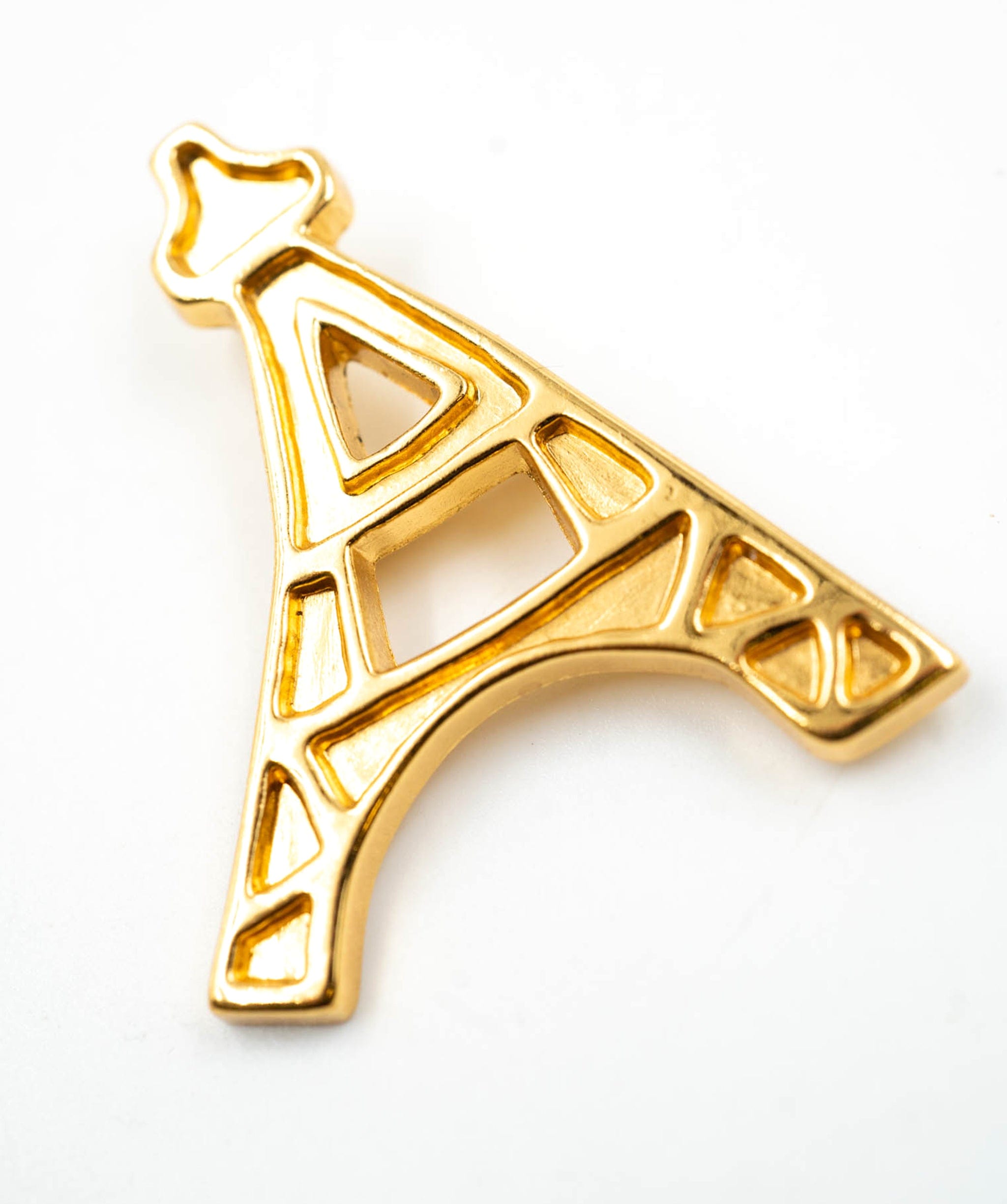 Yves Saint Laurent YSL gold eiffel tower brooch - AWL3860