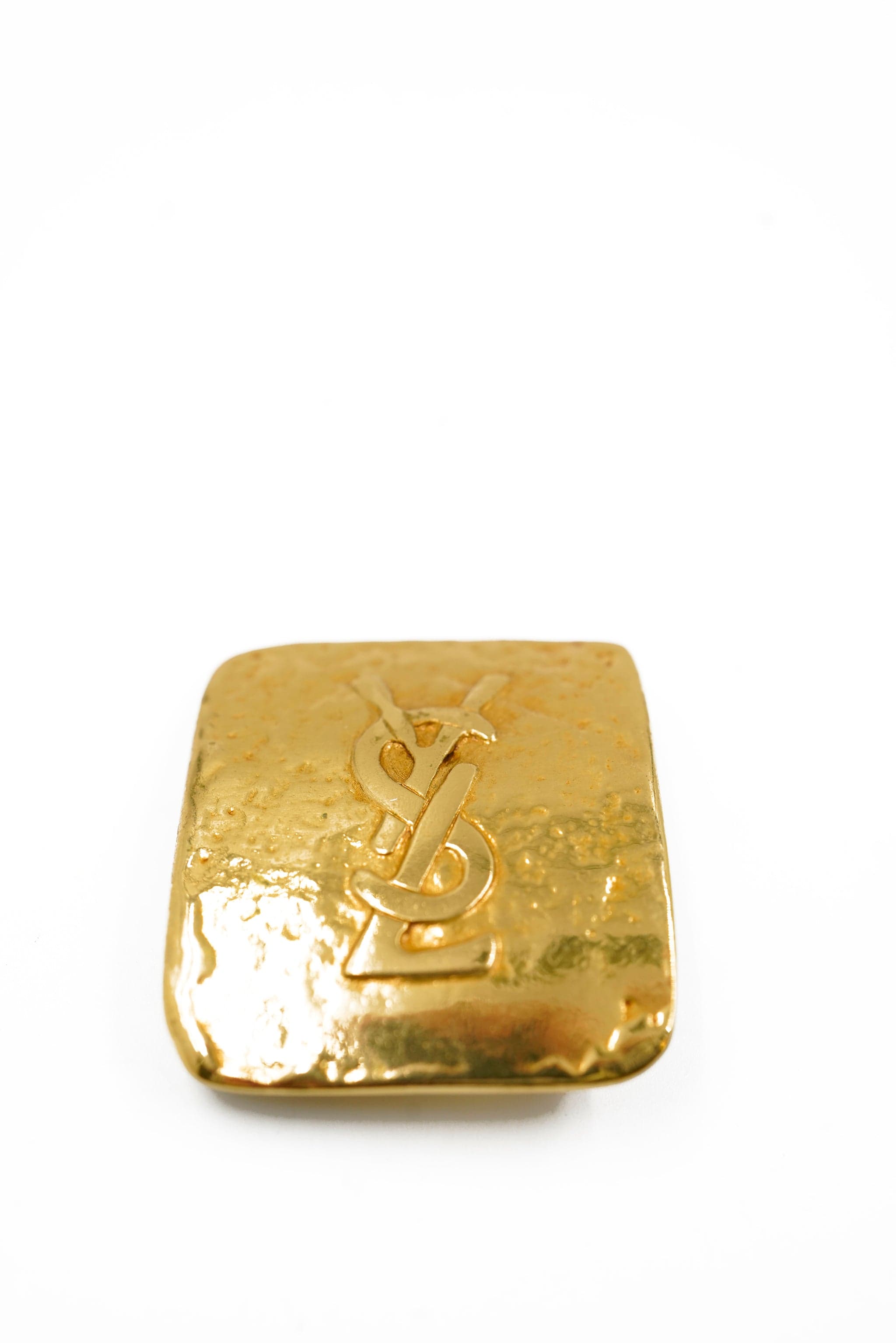 Yves Saint Laurent YSL rectangular logo earrings - AWL4199