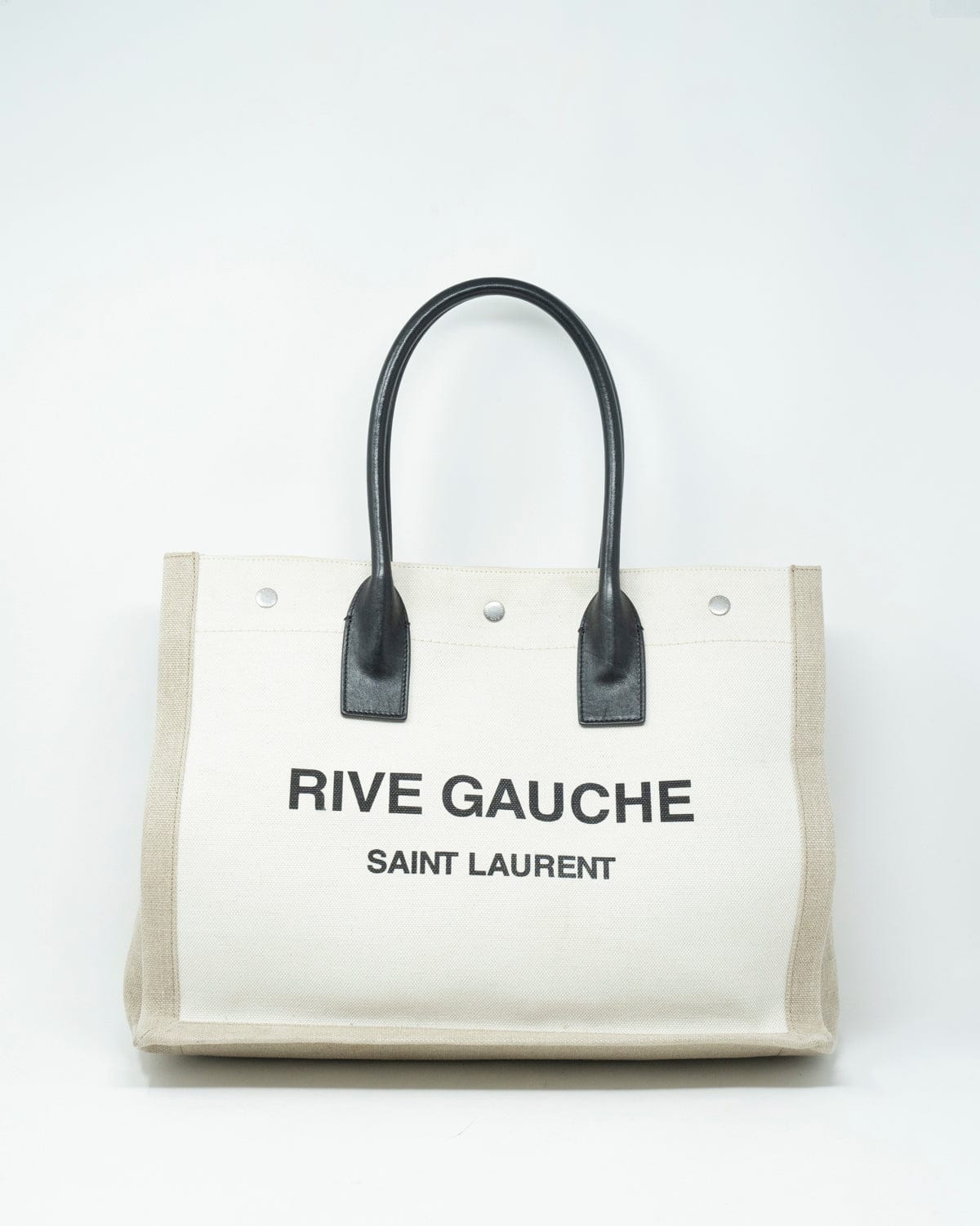 Yves Saint Laurent Saint Lauren Rive Gauche Canvas Tote Bag - ADL1856