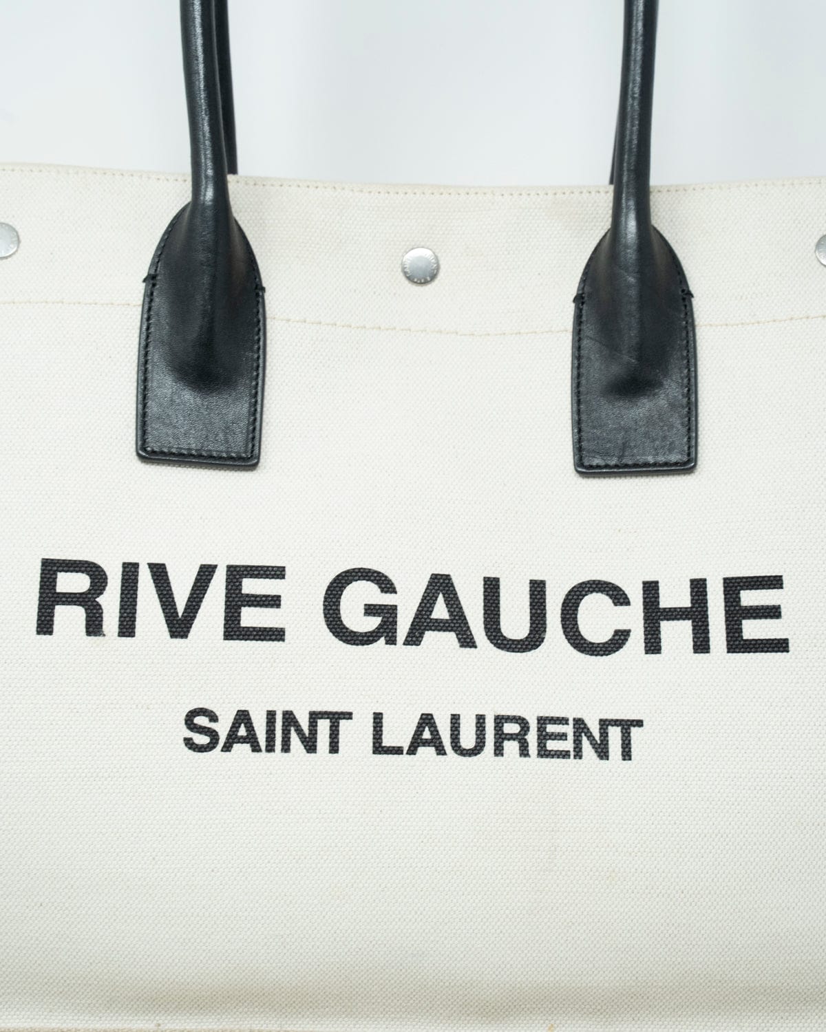 Yves Saint Laurent Saint Lauren Rive Gauche Canvas Tote Bag - ADL1856