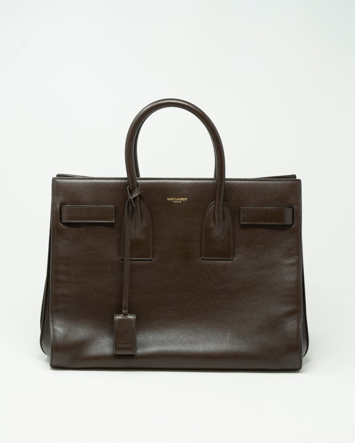 Yves Saint Laurent Saint Laurent Brown Leather Sac De Jour Bag - AGL1764