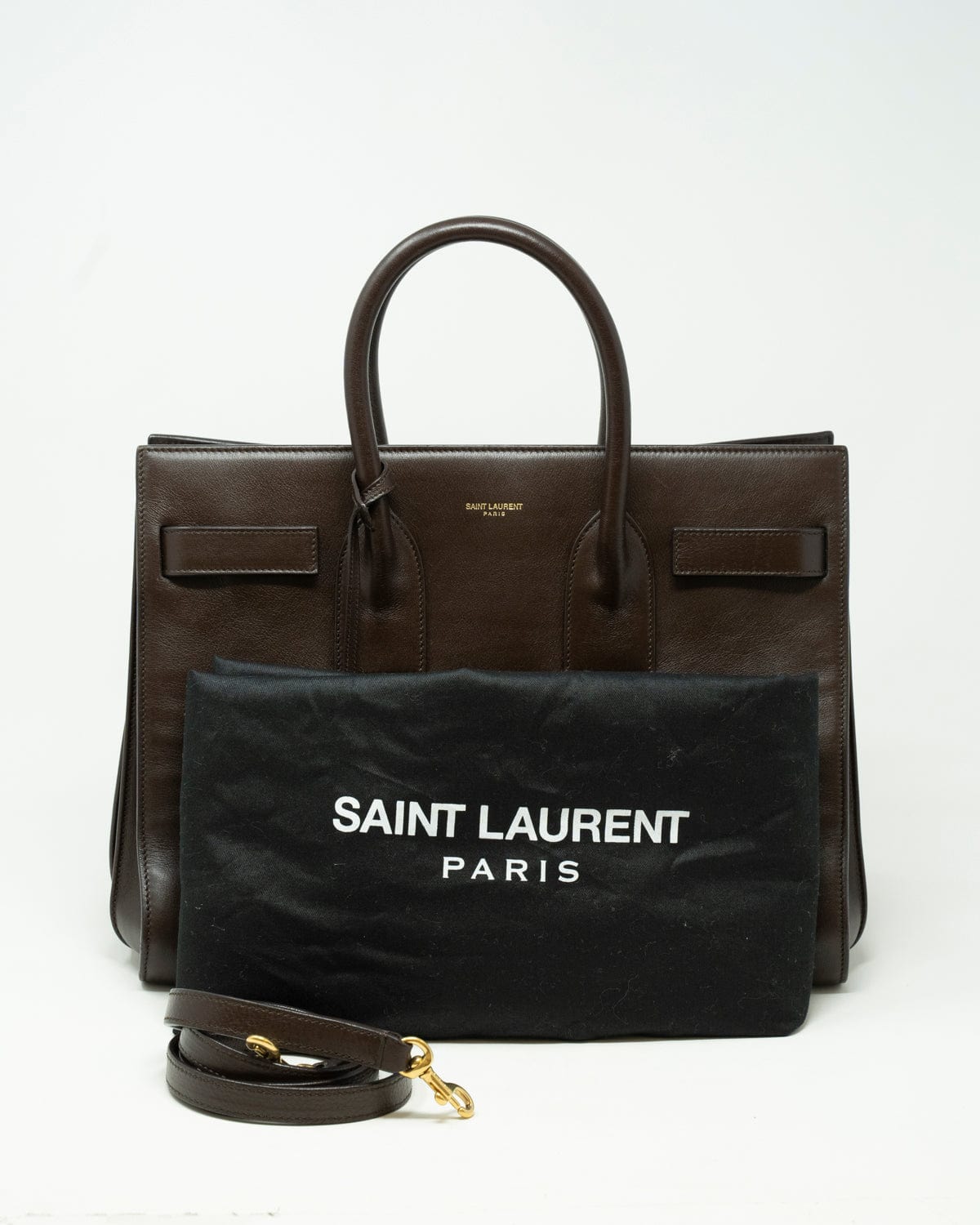 Yves Saint Laurent Saint Laurent Brown Leather Sac De Jour Bag - AGL1764