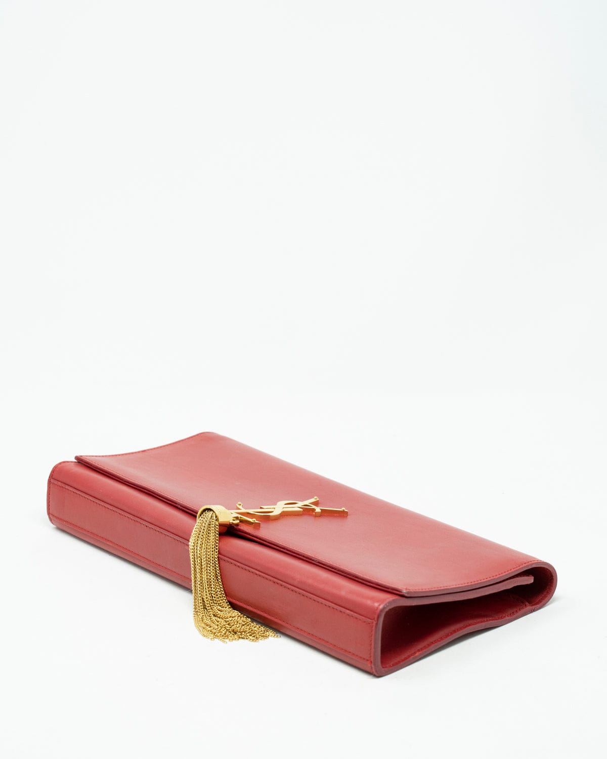 Yves Saint Laurent Saint Laurent Red Leather Clutch Bag - AGL1939