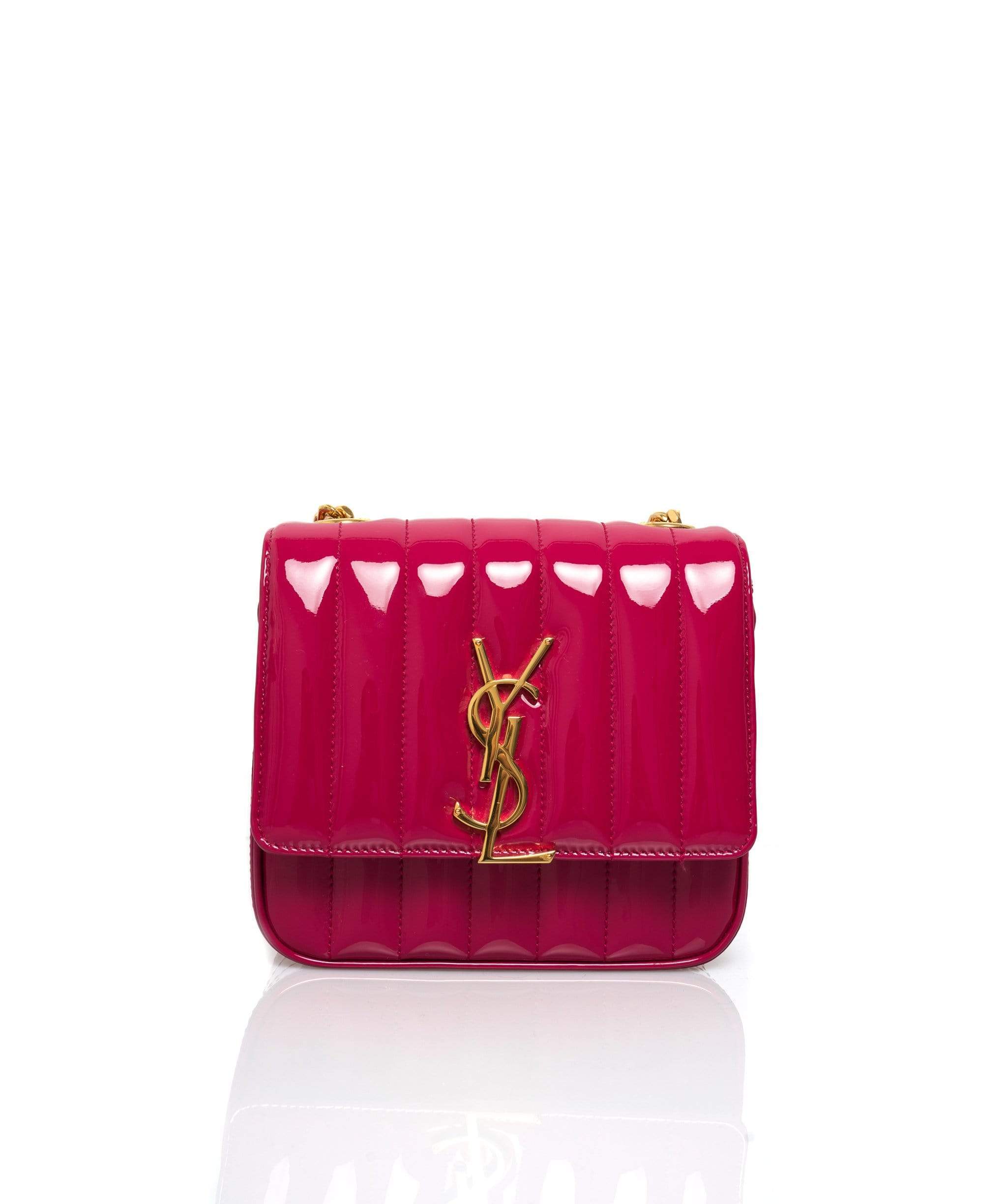 Yves Saint Laurent Saint Laurent Vicky Pink Patent bag - ADL1345