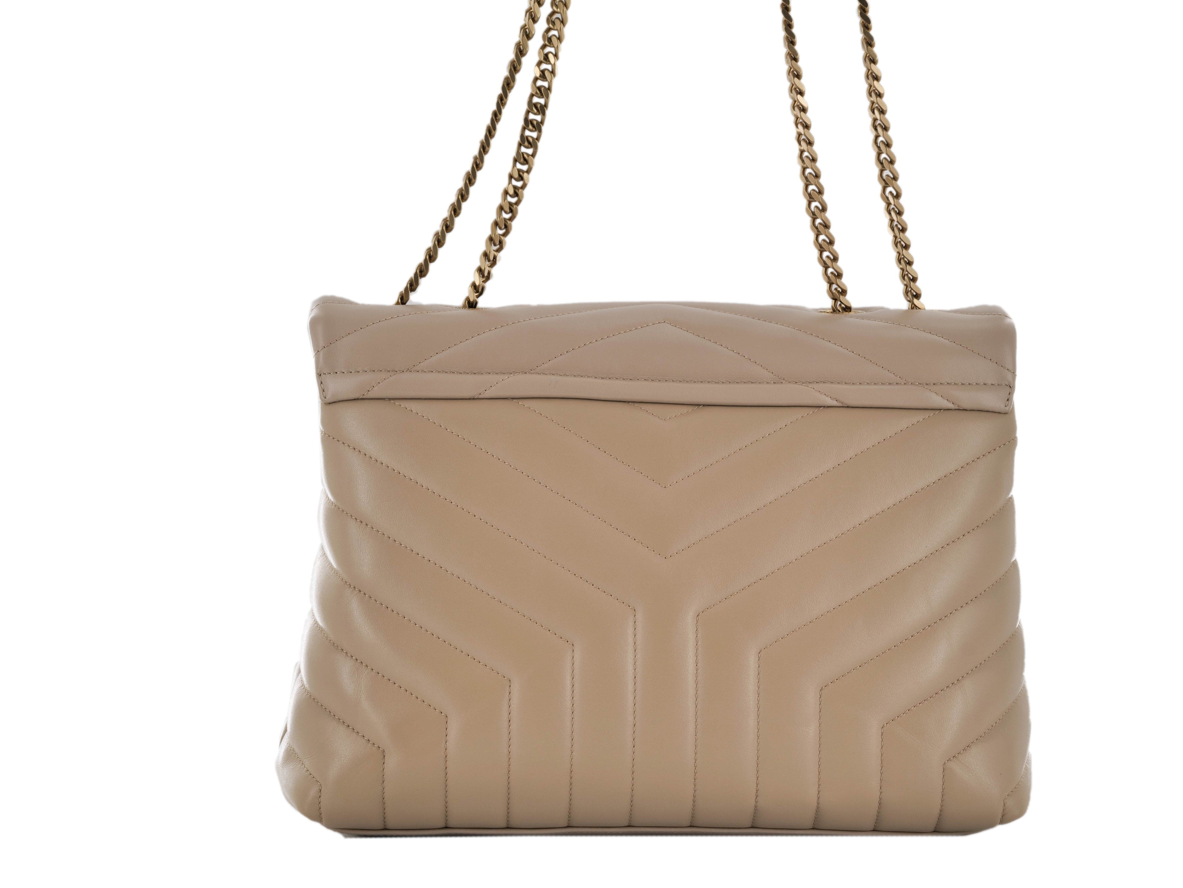 Yves Saint Laurent YSL Beige Chevron Beige RJC1197