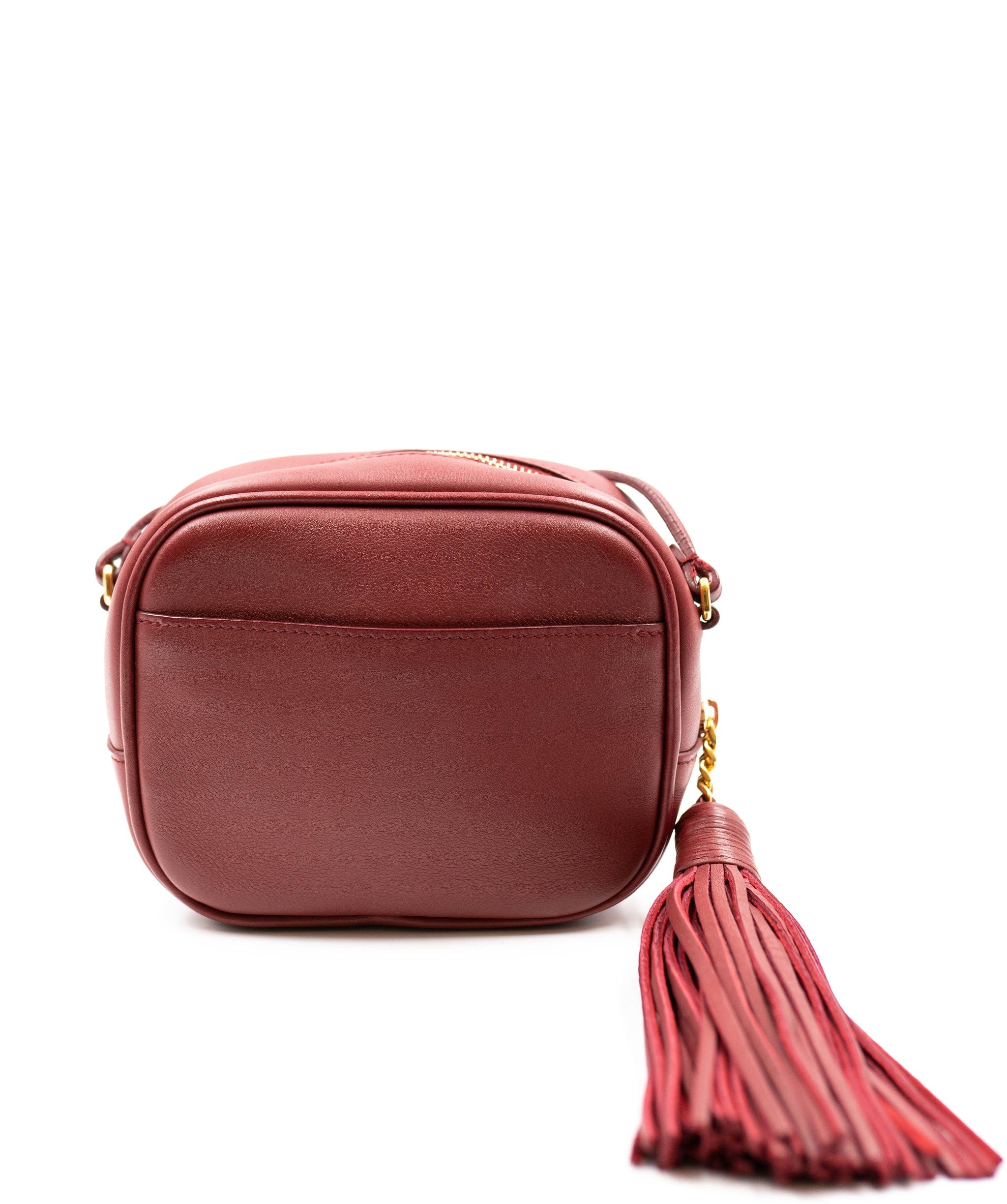 Yves Saint Laurent YSL Burgundy Camera Bag Mini - AWC1370