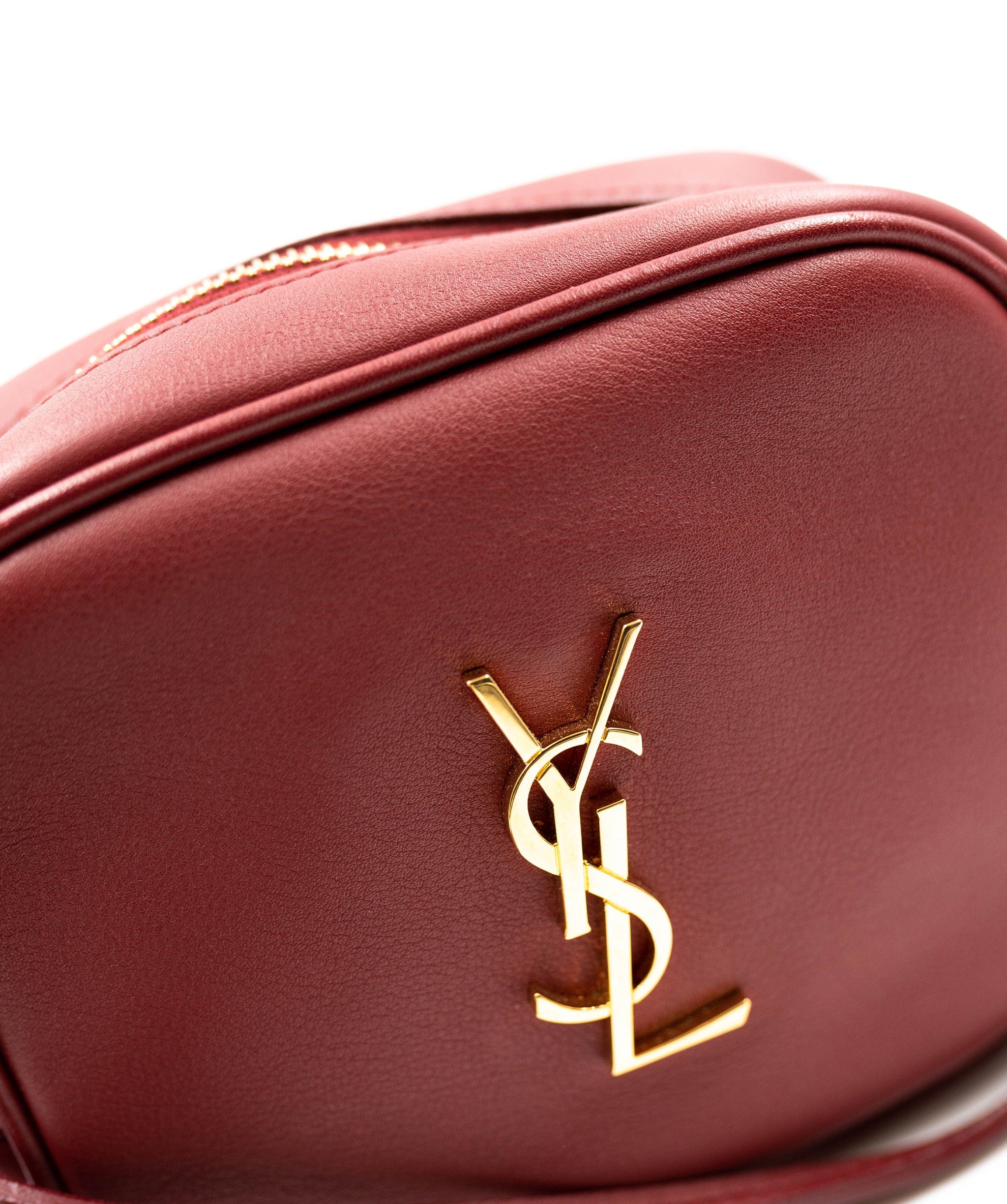 Yves Saint Laurent YSL Burgundy Camera Bag Mini - AWC1370