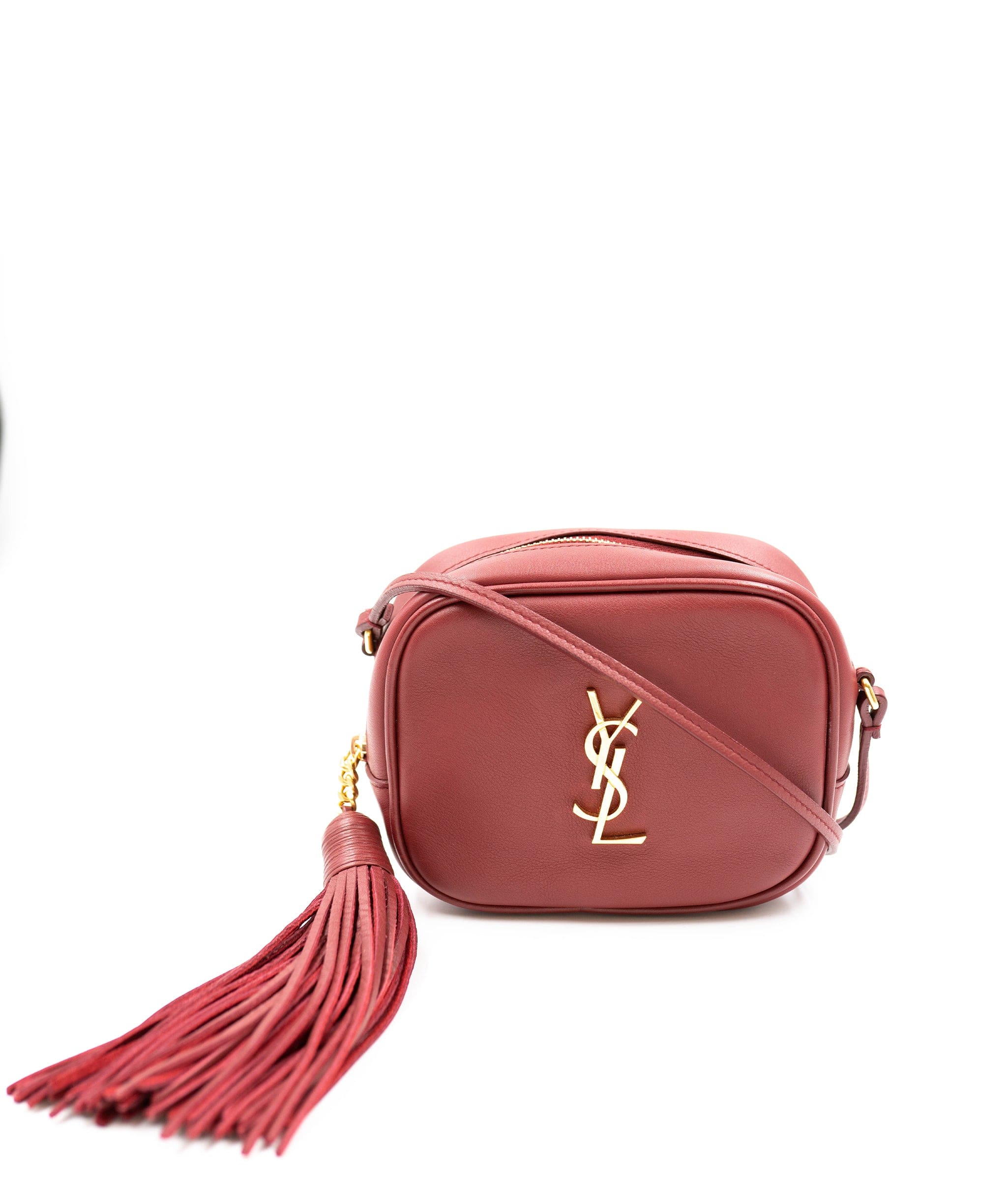 Yves Saint Laurent YSL Burgundy Camera Bag Mini - AWC1370