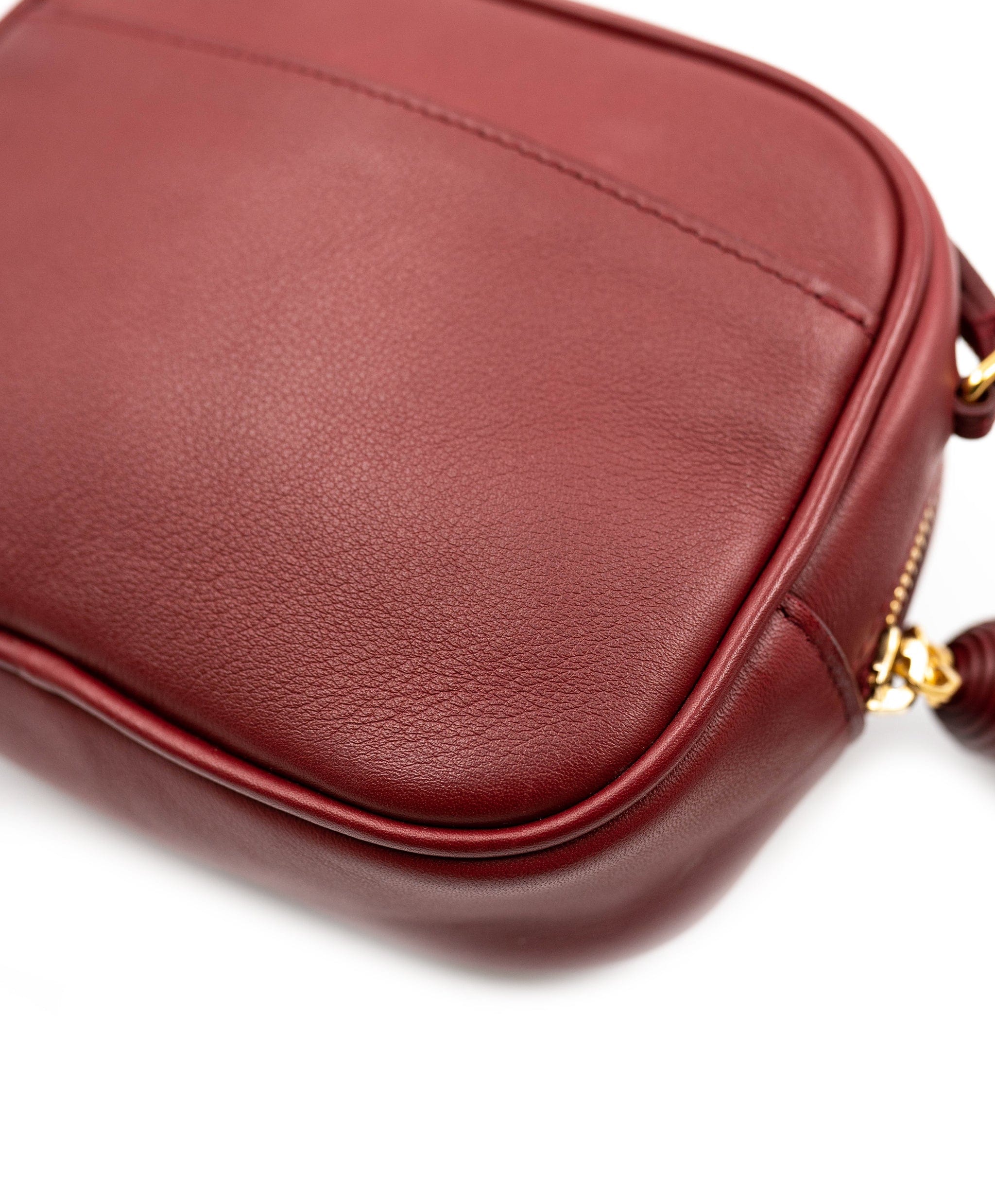 Yves Saint Laurent YSL Burgundy Camera Bag Mini - AWC1370