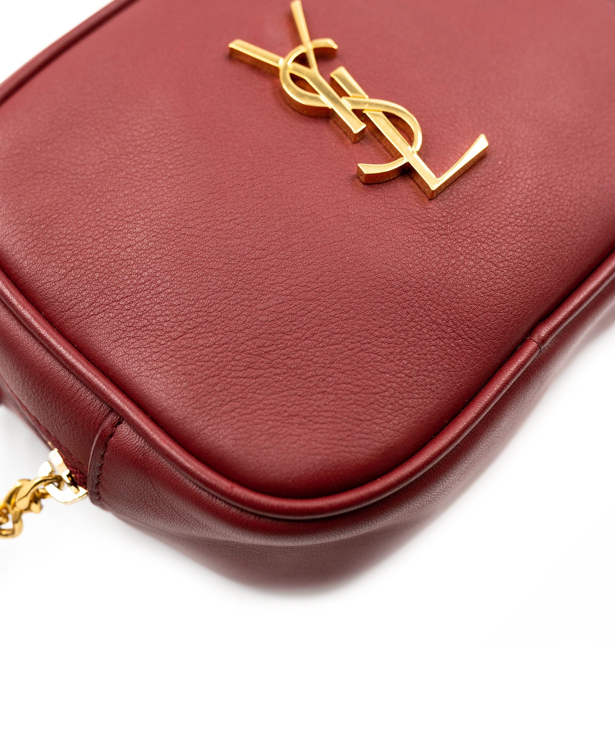 Yves Saint Laurent YSL Burgundy Camera Bag Mini - AWC1370