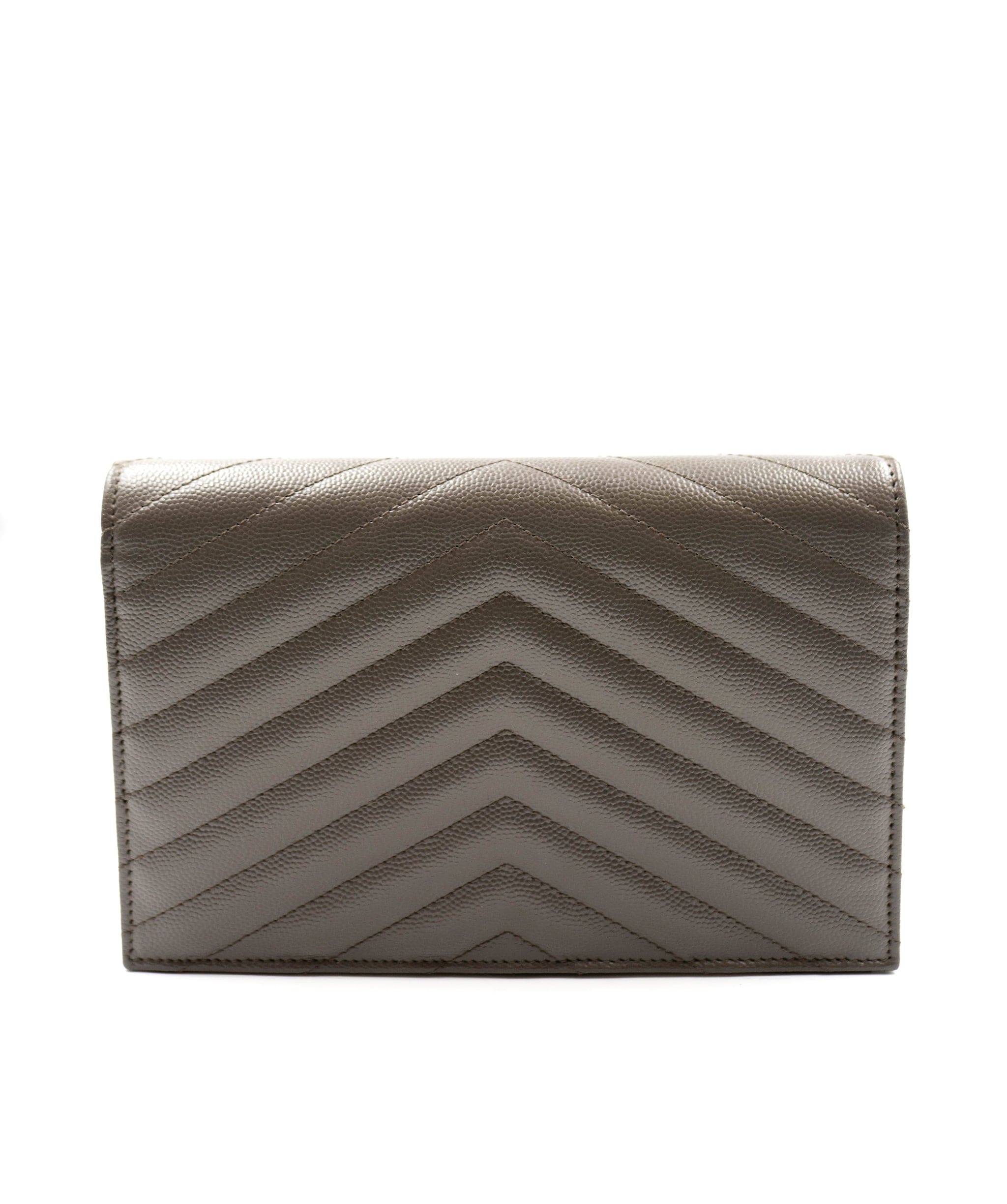 Yves Saint Laurent YSL chevron grey evelope WOC  AGL2329