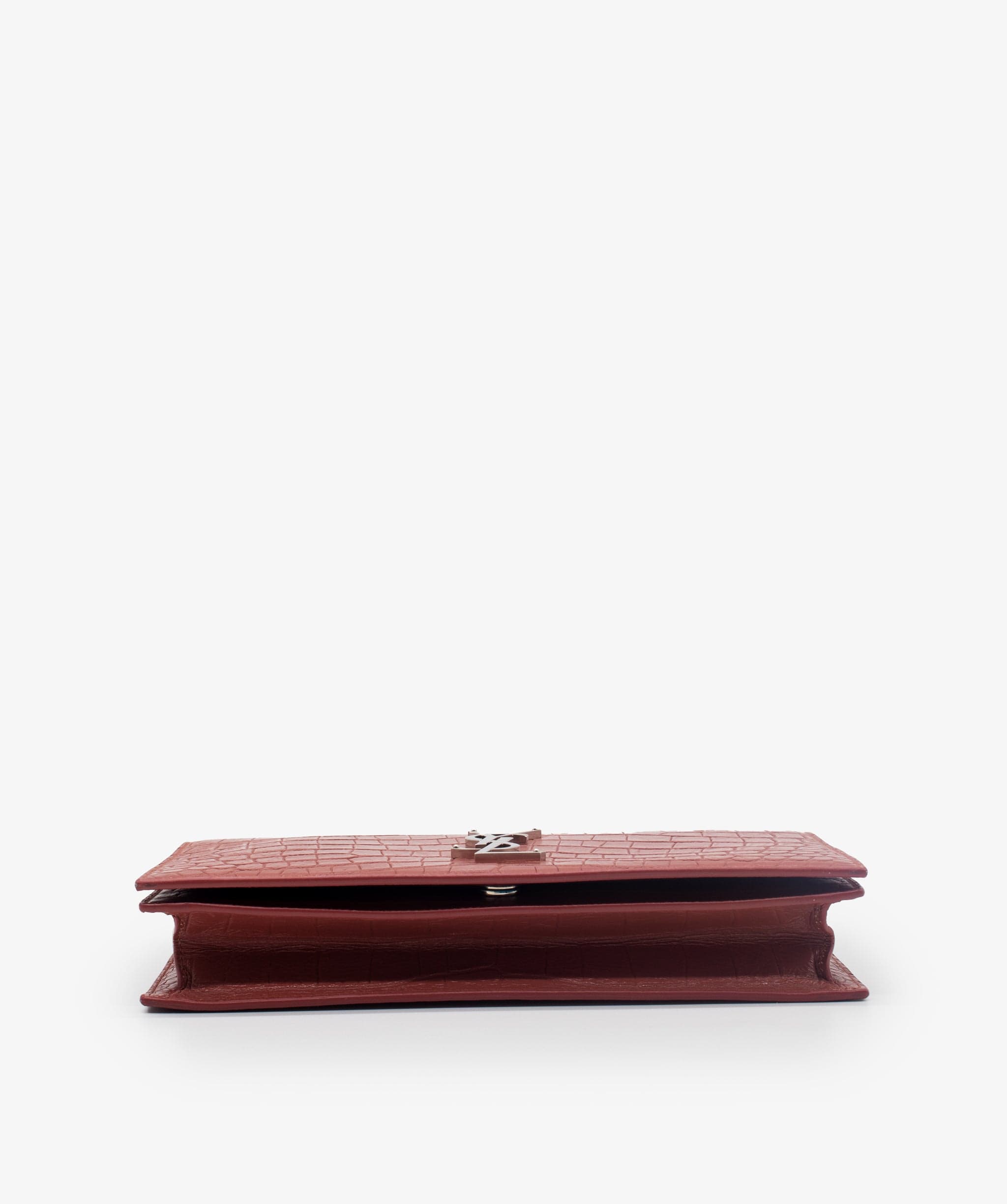 Yves Saint Laurent YSL Croc Embossed Clutch