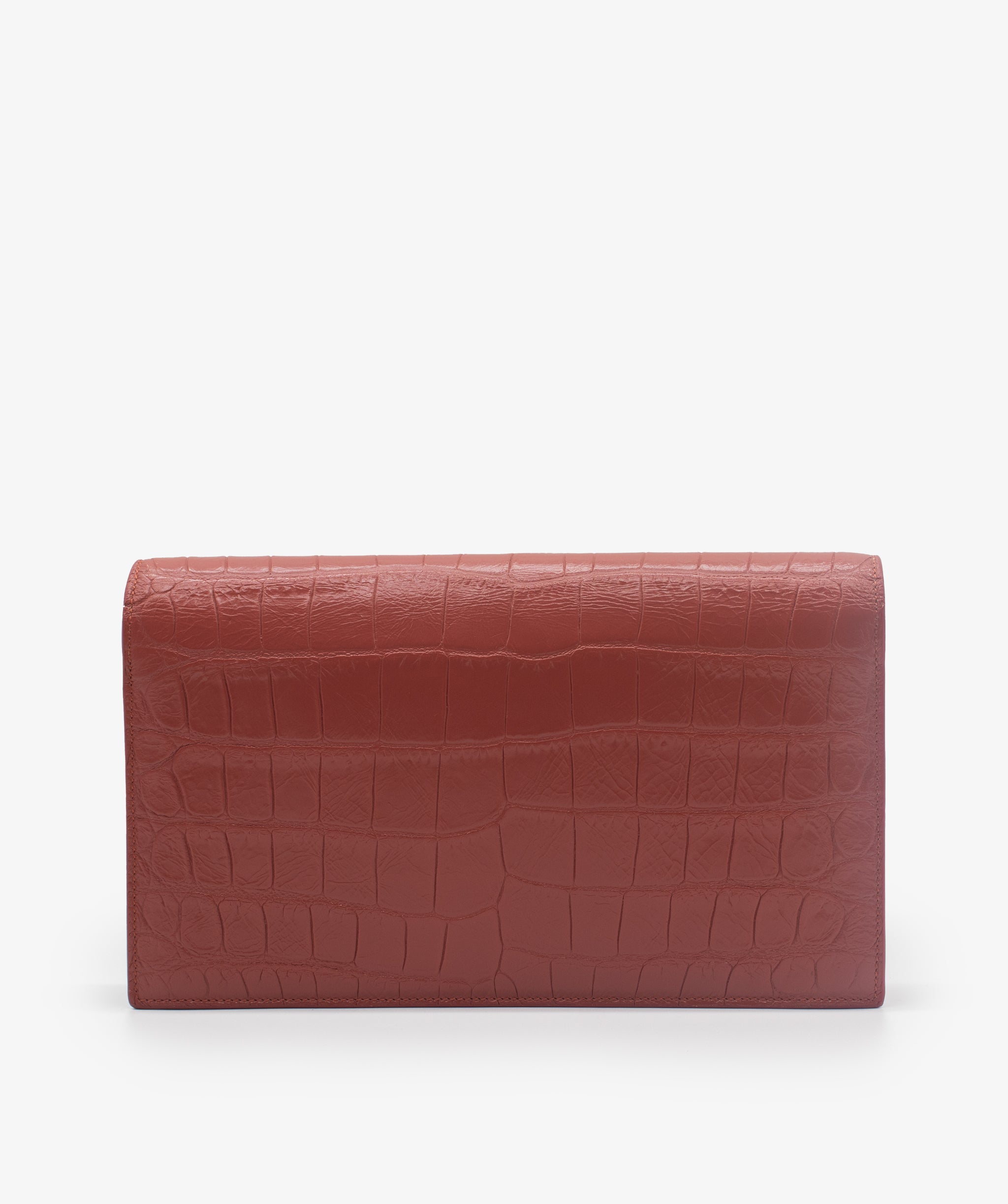 Yves Saint Laurent YSL Croc Embossed Clutch