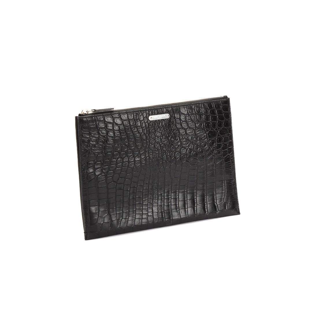 Yves Saint Laurent YSL Croc Embossed Zip Clutch Bag - RCL1198