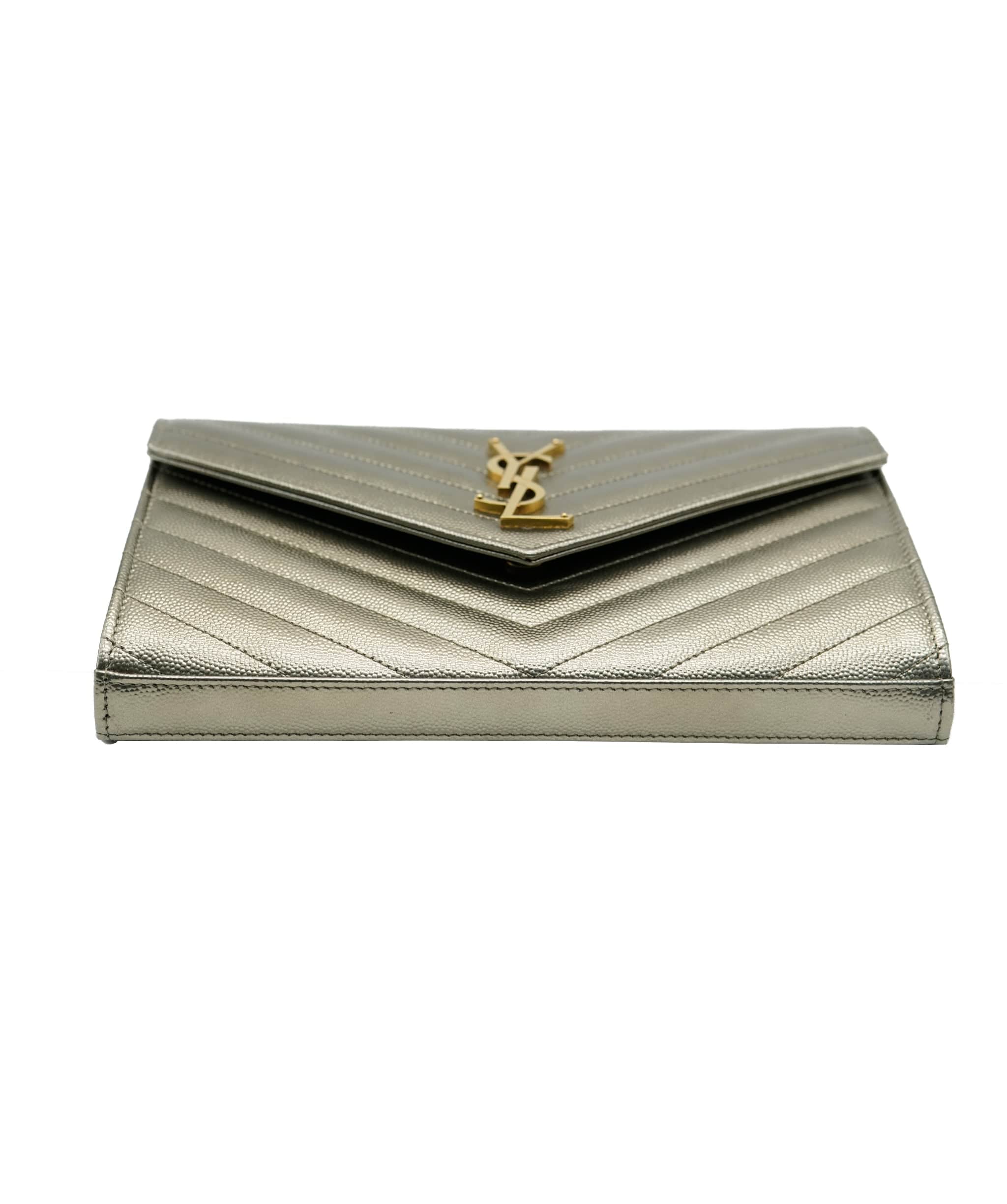 Yves Saint Laurent YSL gold envelope bag - ALC0381