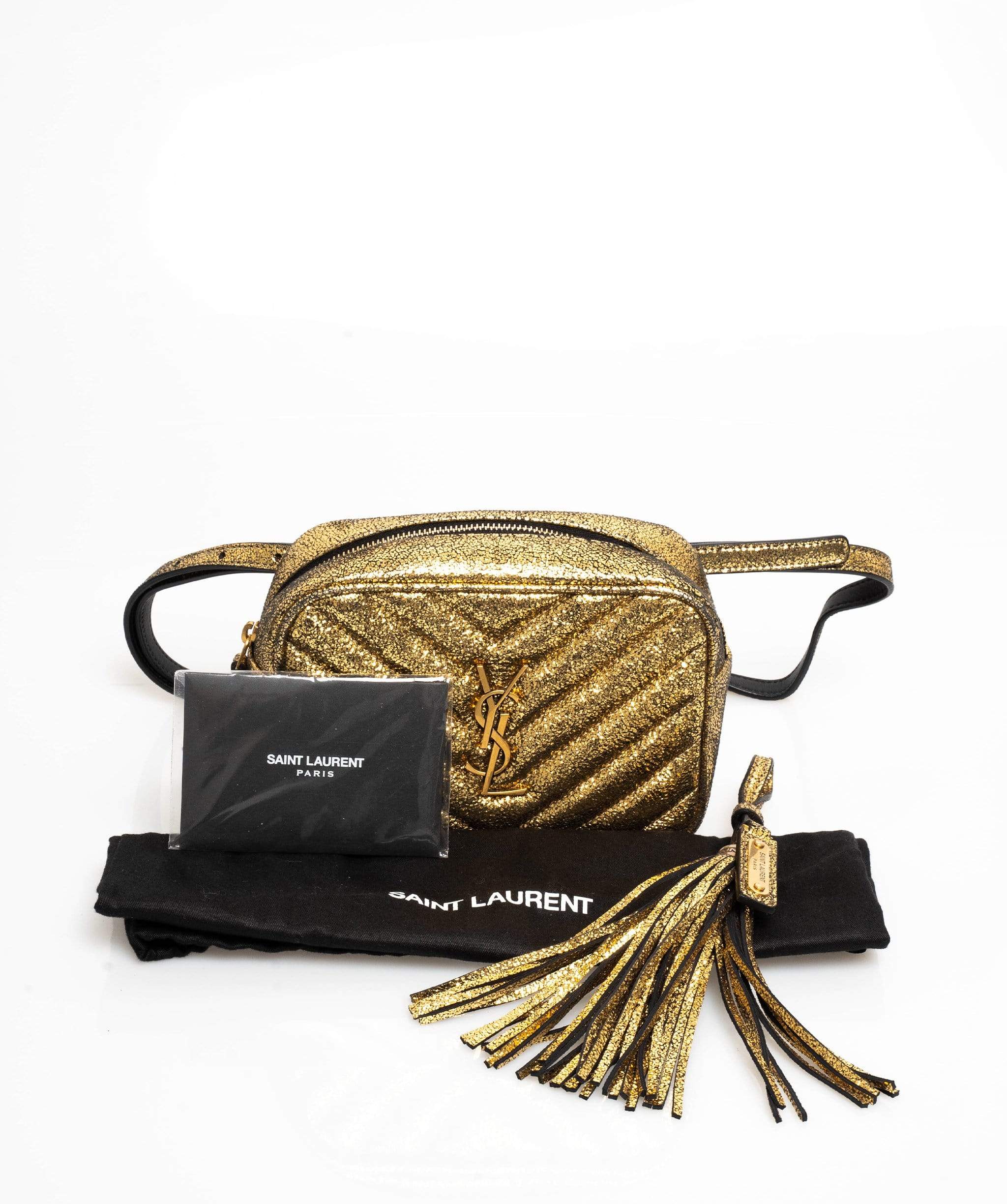 Yves Saint Laurent YSL Gold Lou Lou belt bag MW2826