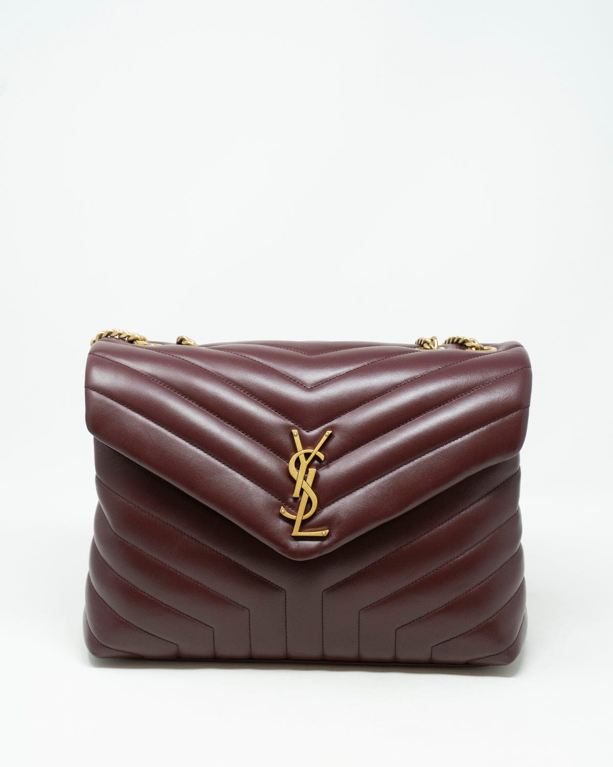 Yves Saint Laurent Ysl Large Lou Lou Burgundy Bag  - ADL1858