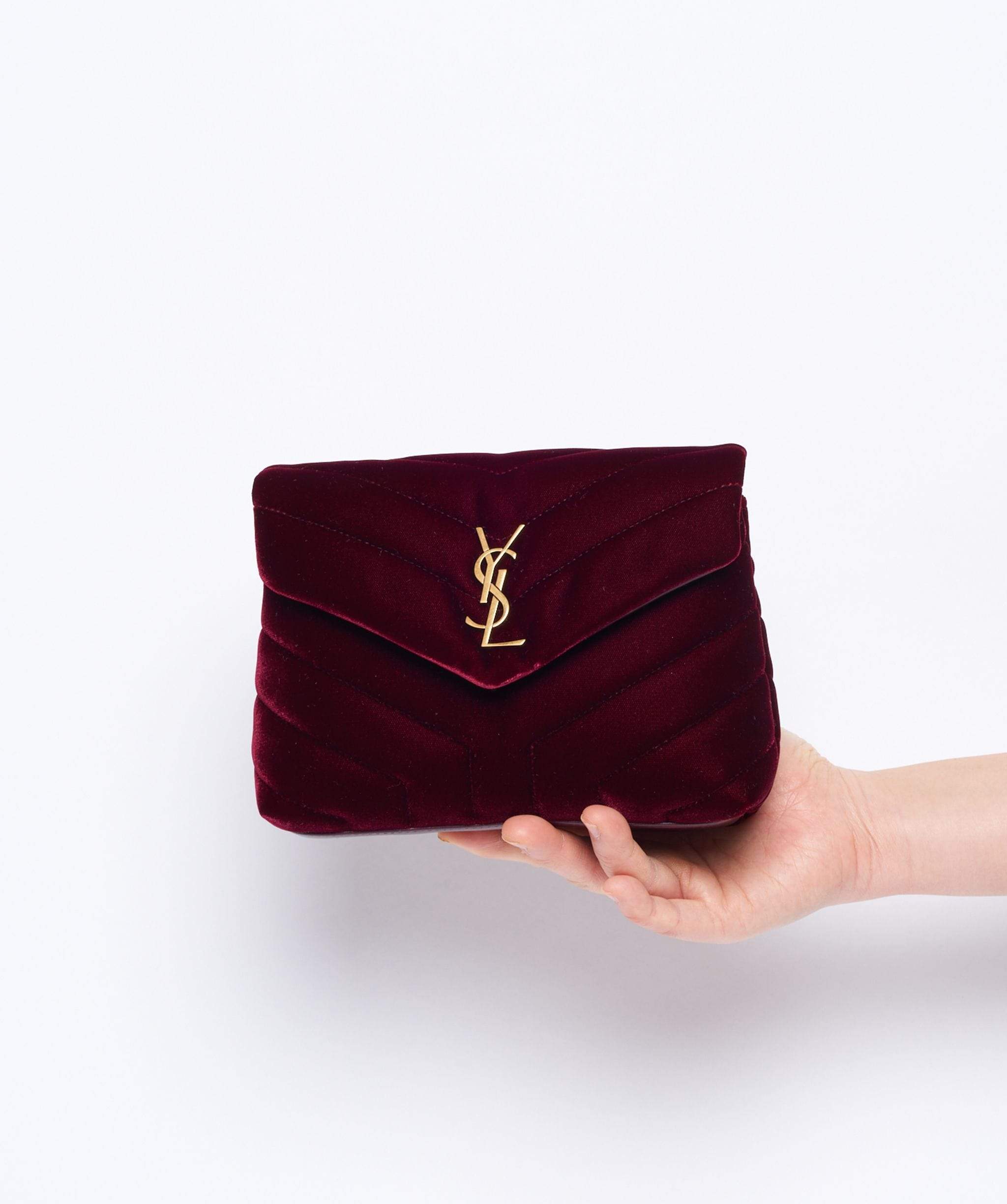 Yves Saint Laurent YSL Lulu velvet bag