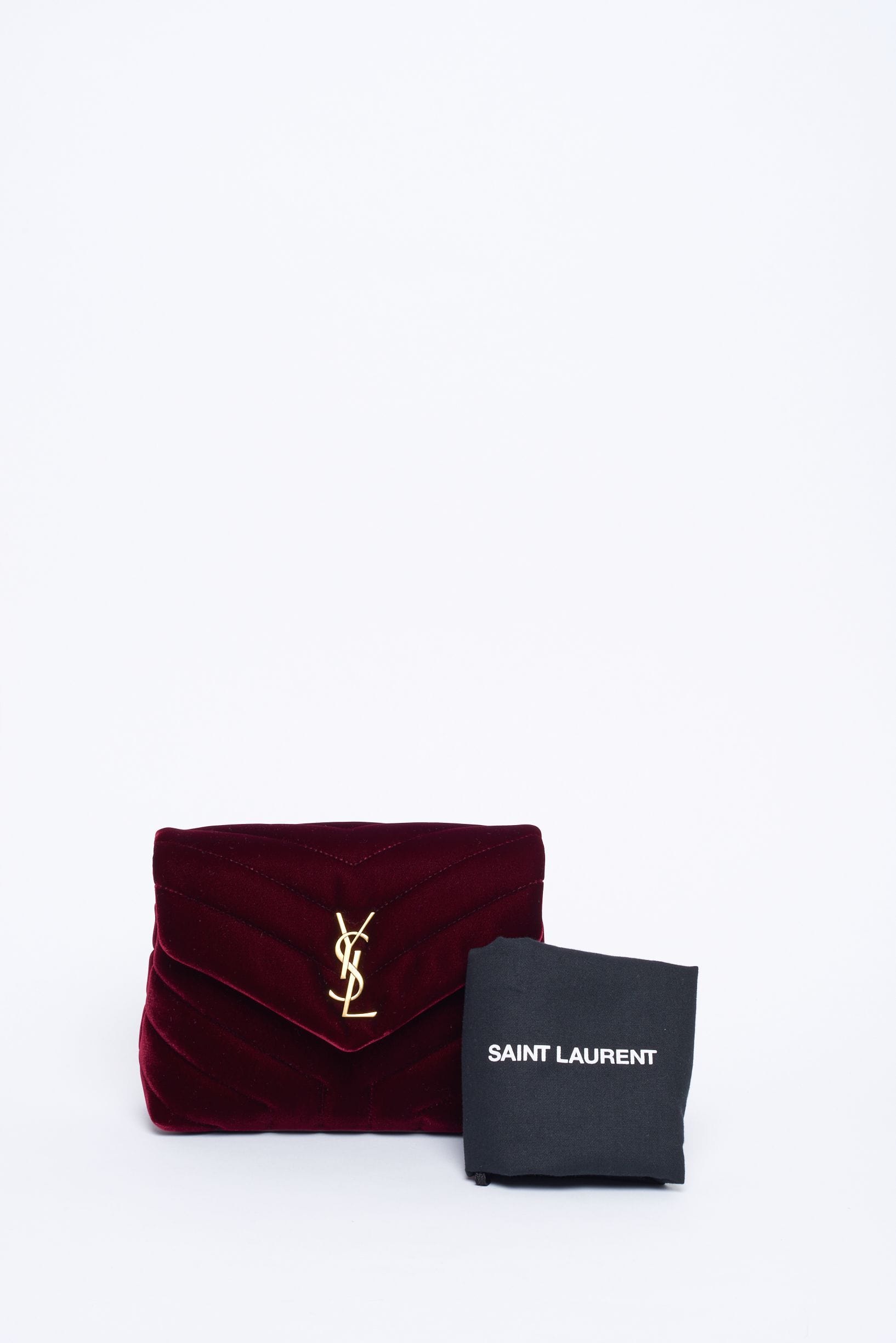 Yves Saint Laurent YSL Lulu velvet bag