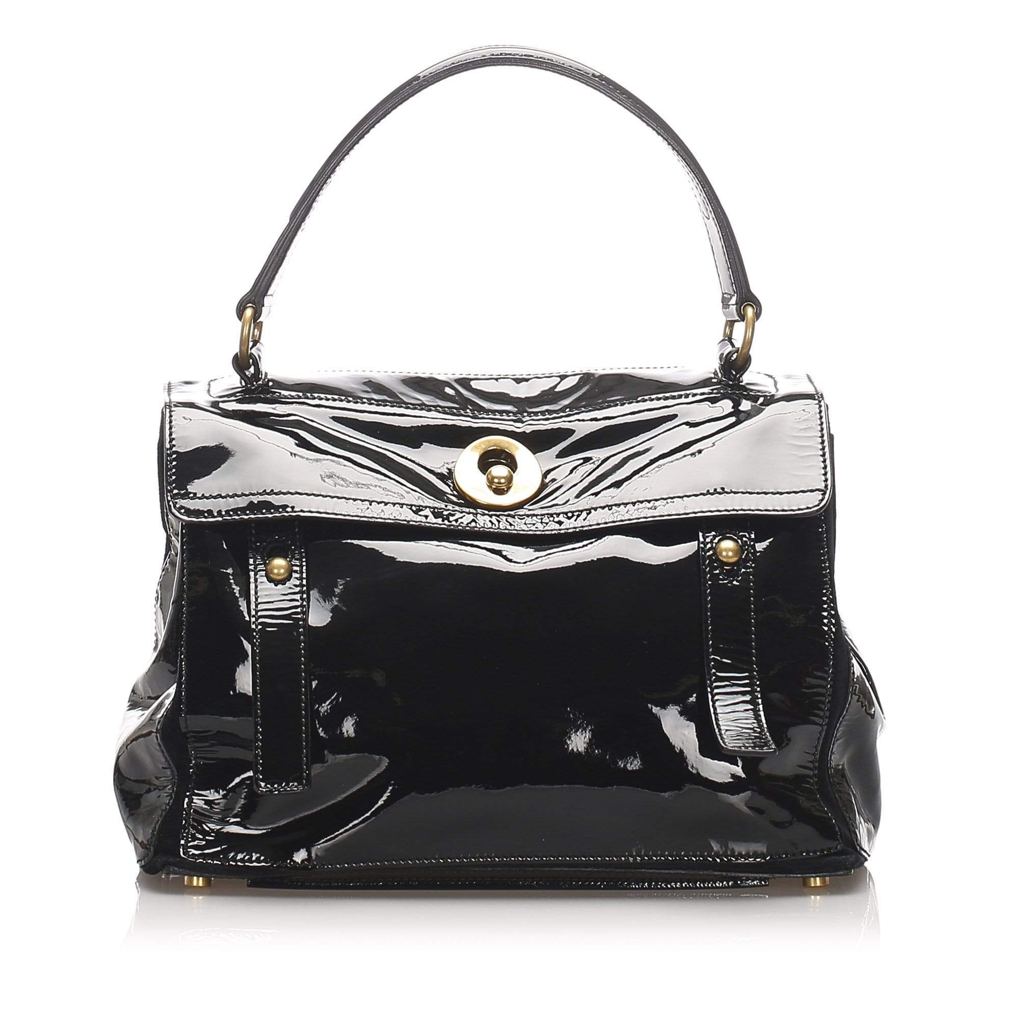 Yves Saint Laurent YSL Muse Two Patent Leather Handbag AWC1009