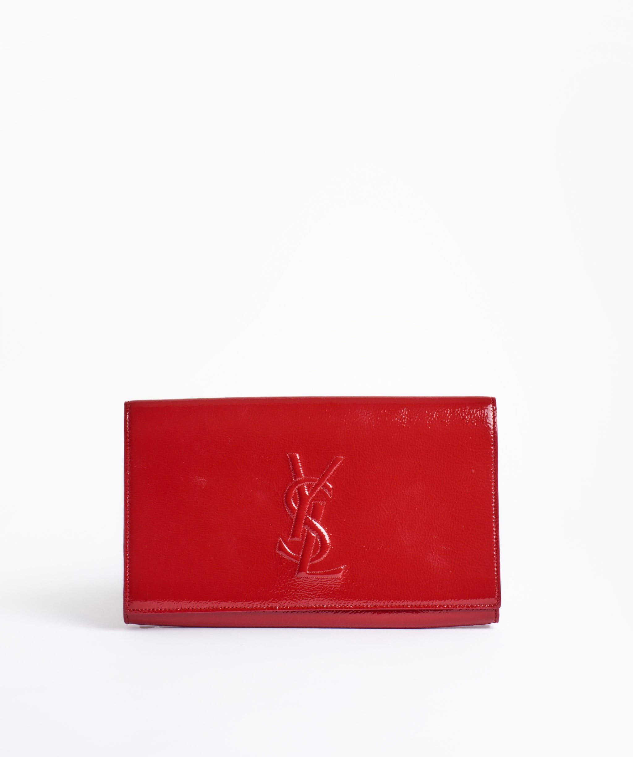 Yves Saint Laurent Ysl Patent  clutch