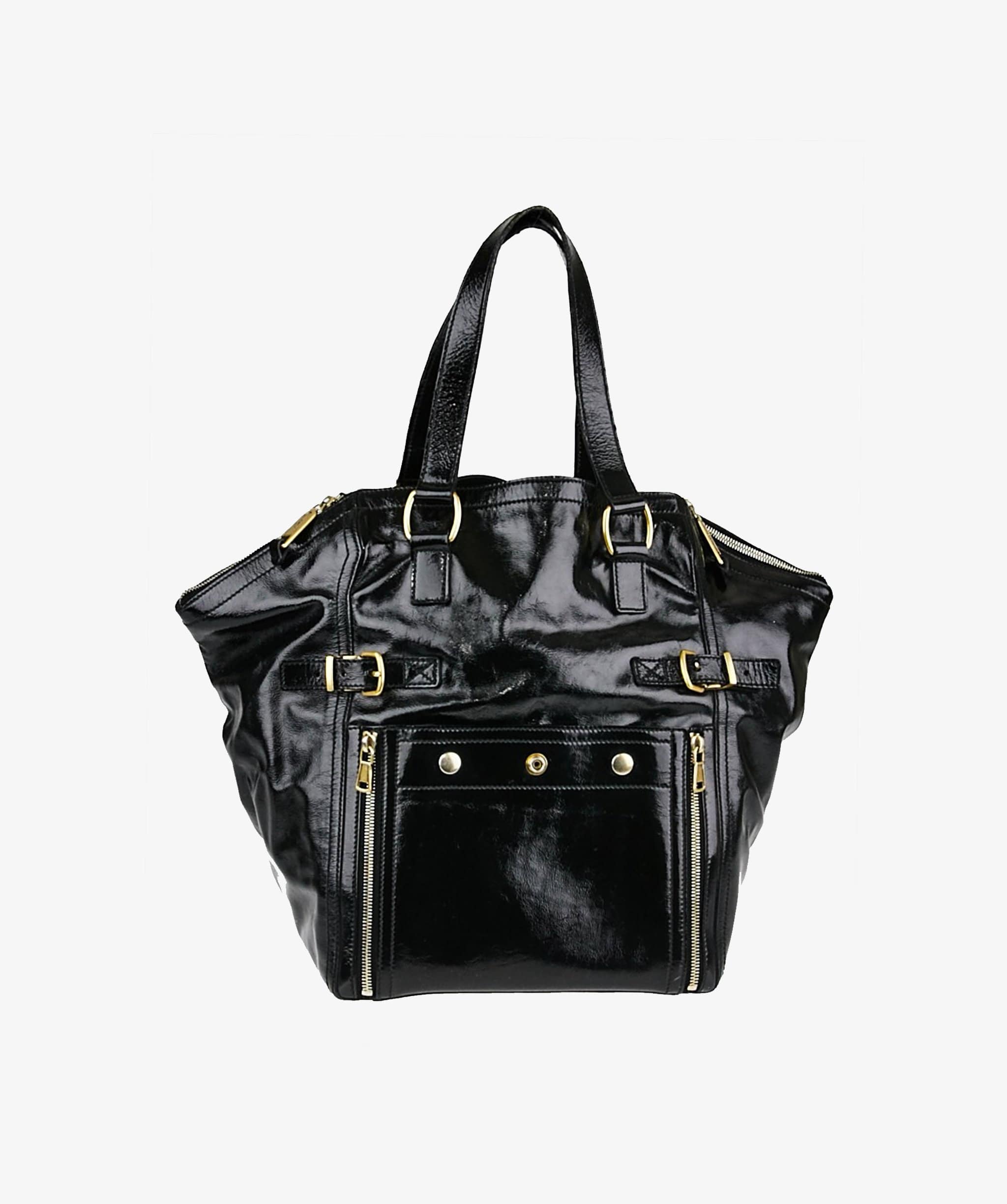 Yves Saint Laurent YSL Patent Downtown Tote Bag